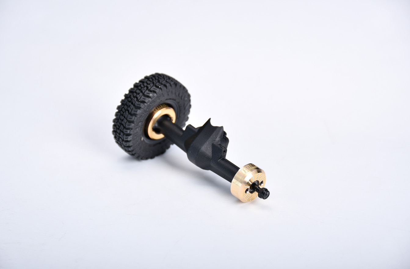 Brass Rear Axle Hub for AXIAL 1/30 SCx30 4X4 RTR Brushed Rock Crawler RC Upgrade