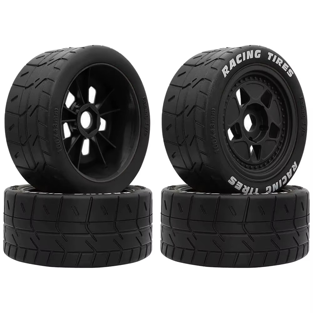 4Pcs 100mm on-road Tires & Wheels 17mm ARRMA INFRACTION 6S LIMITLESS 1/7 RC Car