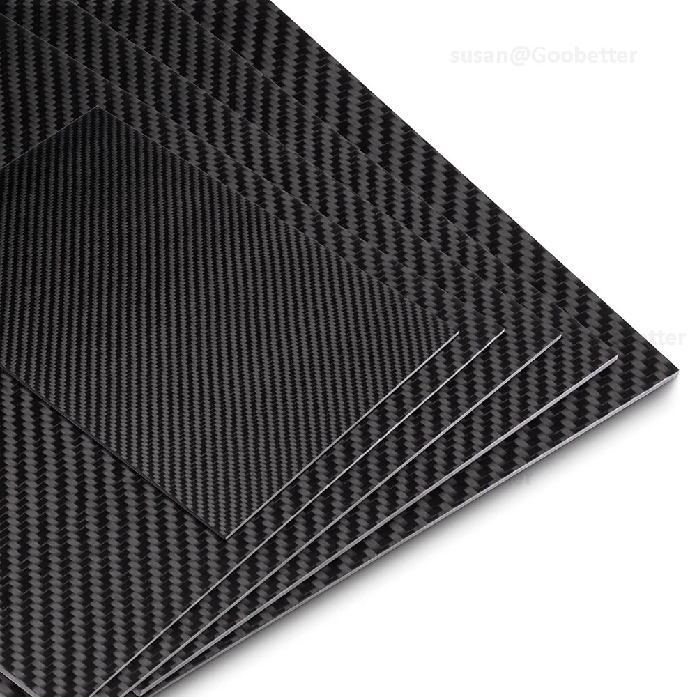 Carbon Fiber Fibre Board Sheet 3k Rigid 0.2/0.4/0.5/0.6/0.8/1 – 10mm Matte Twill
