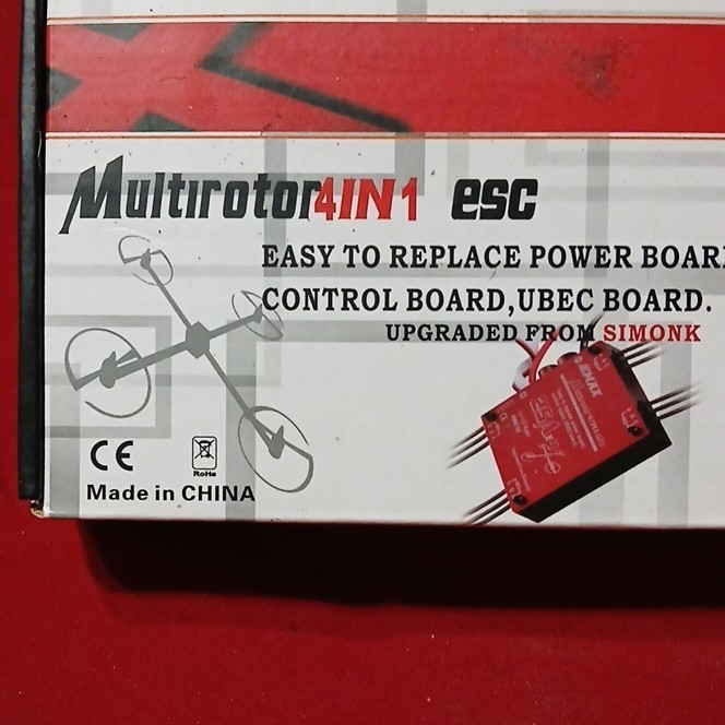 Emax Multirotor 4IN1 ESC Red/Black/White RC Model Vehicle Part