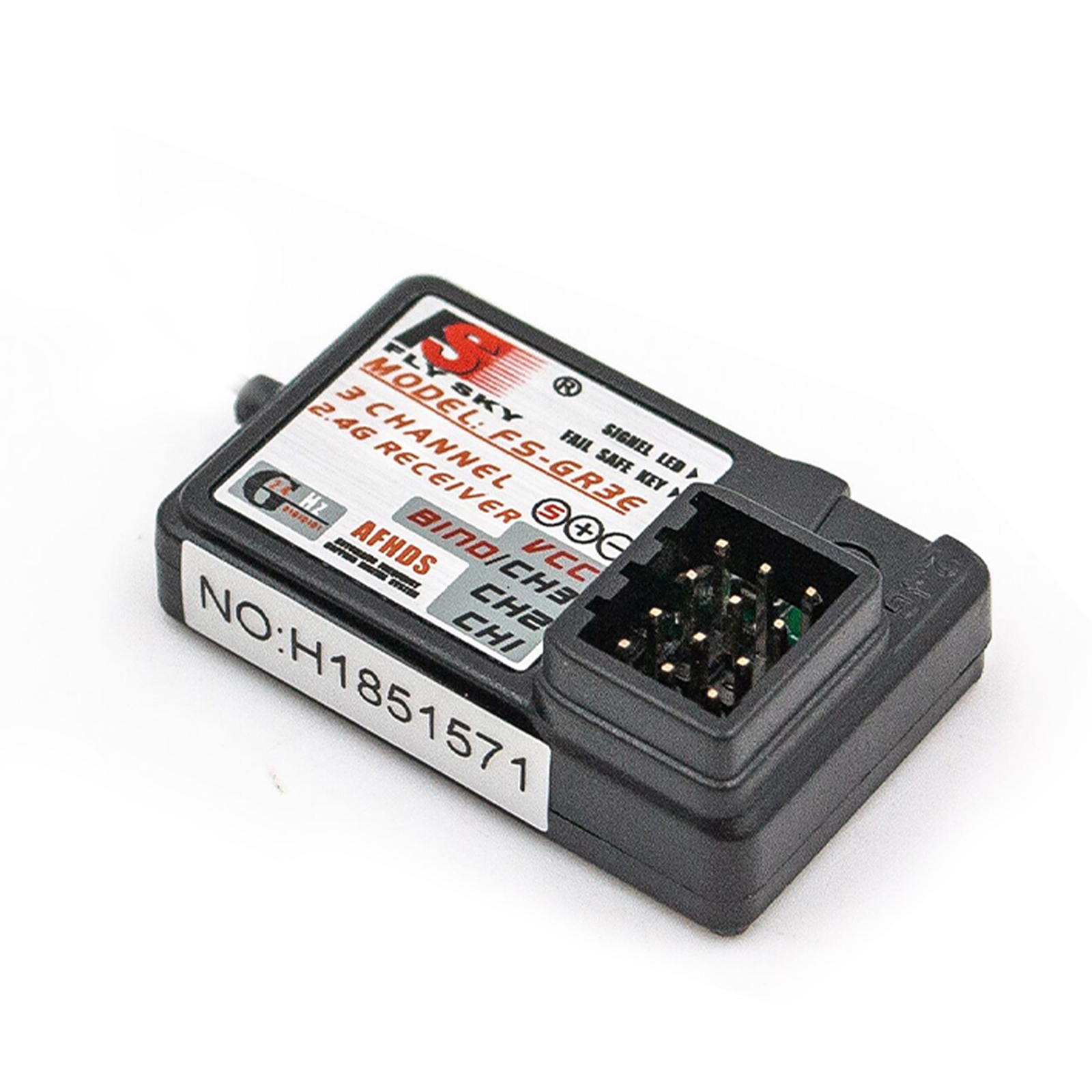 2Pcs Flysky FS-GR3E AFHDS 2.4G 3CH Receiver for FS-GT2 FS-GT2B FS-GT3B A1V7