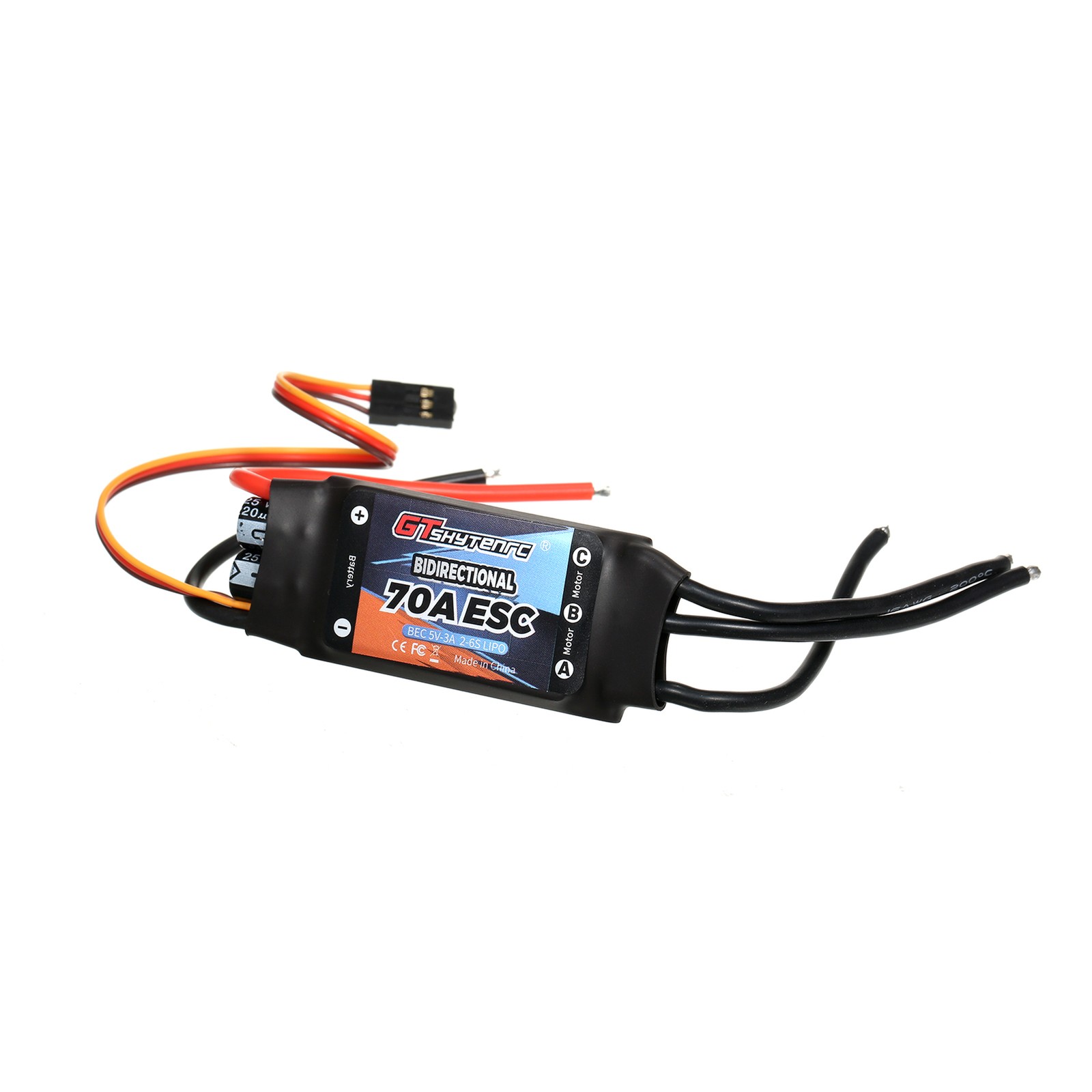 GTSKYTENRC Bidirectional 70A Brushless ESC For Remote Control Car/Boat/ Rem FKBI