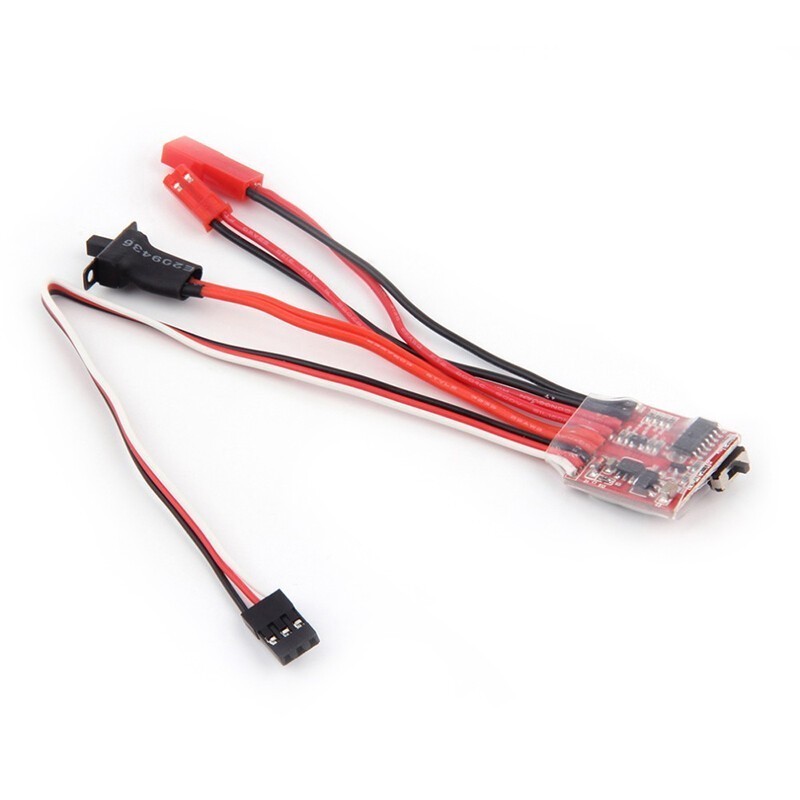20A Brush ESC Brake Motor Speed ESC for 1/18 1/16 Remote Controller RC Boat Car