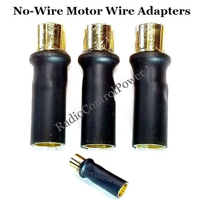 RCP Motor Wires 6.5/8mmm Male to 8/6.5mm Female Brushless Motor NO WIRE Adapters
