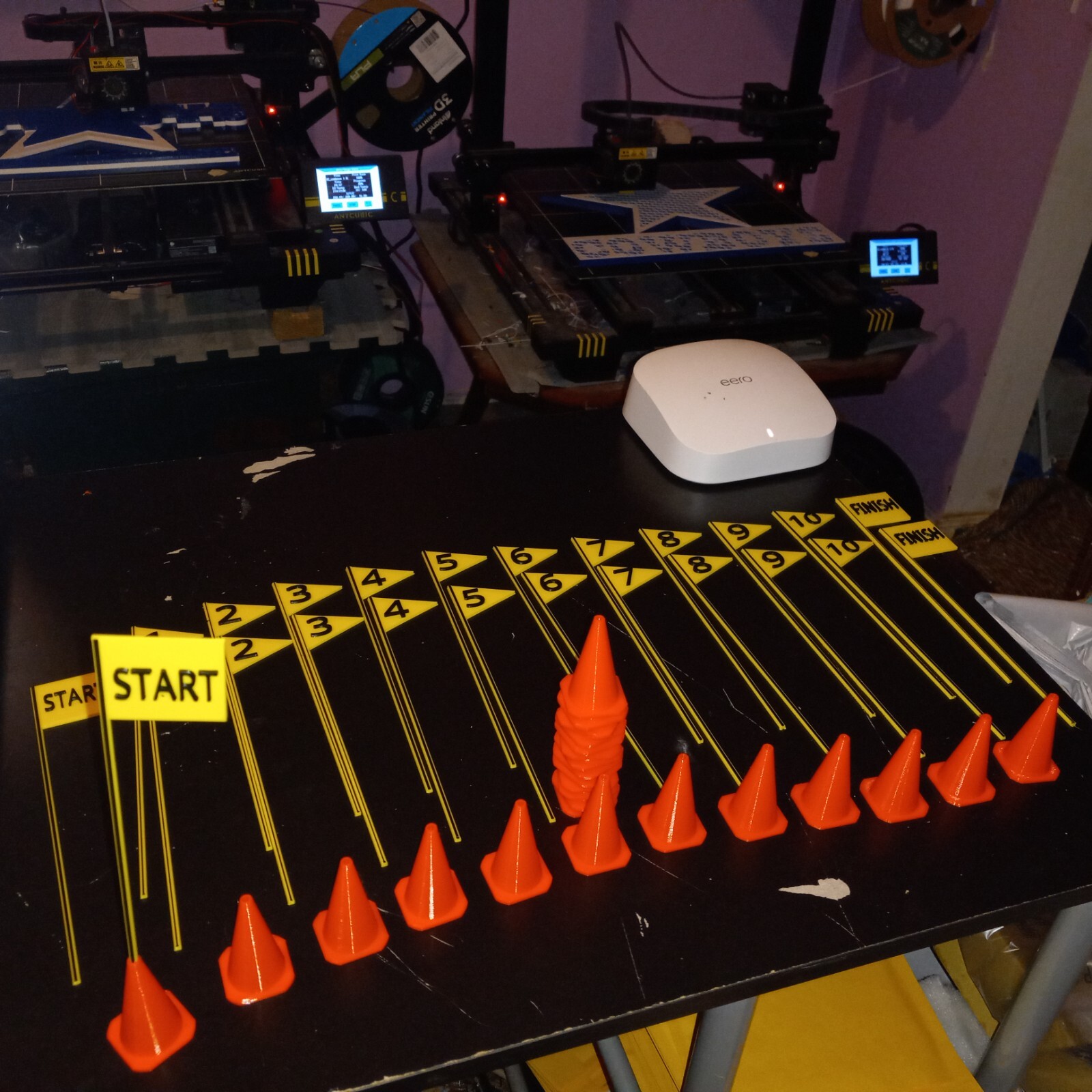 RC Traffic Cones & Road Course Scale Course Gates set. 25 cones, 24 gates 49-pcs