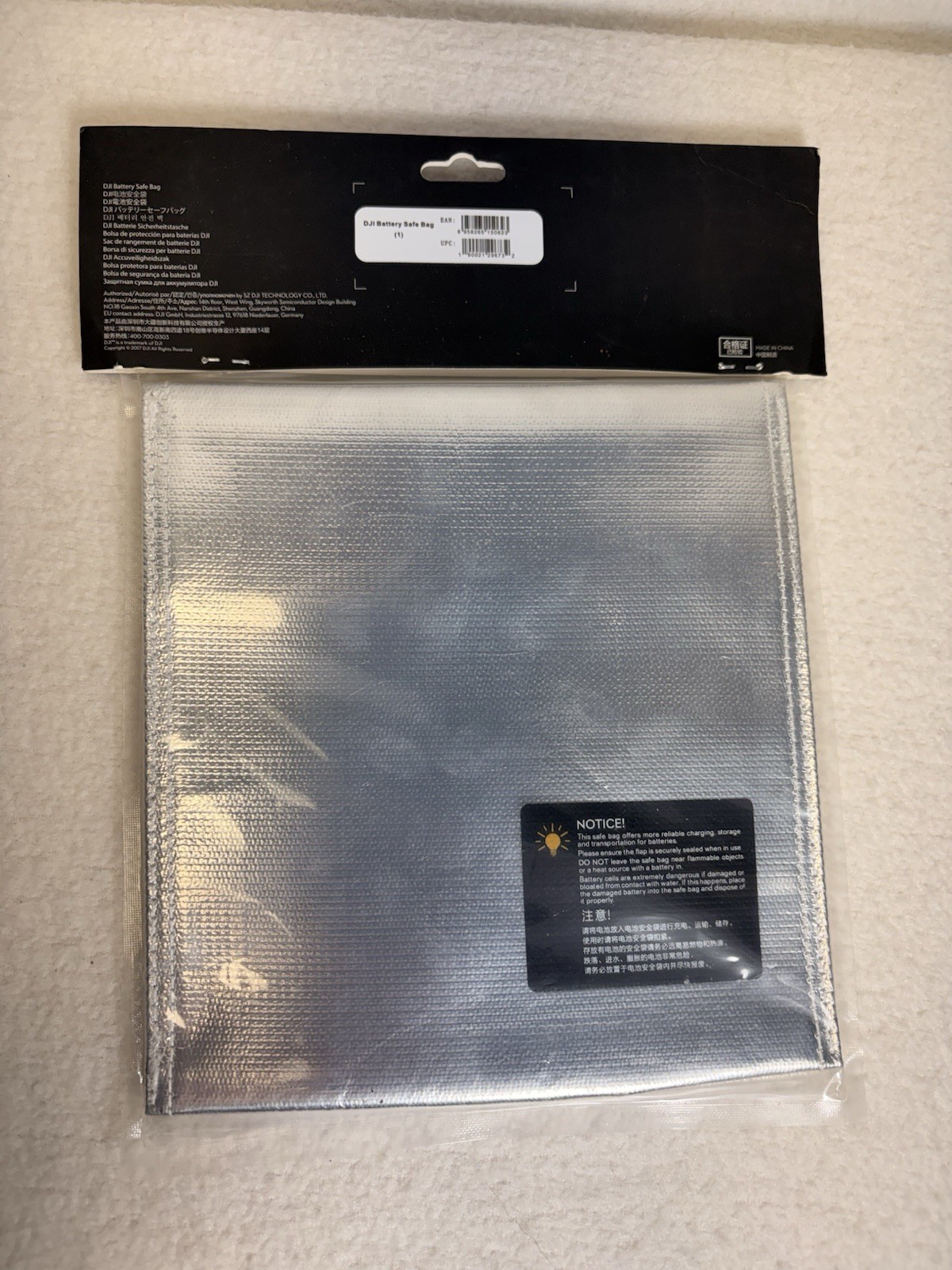 DJI LiPo Battery Safety Fireproof Bags – Lot of – Drone / FPV / Mavic / Film NEW