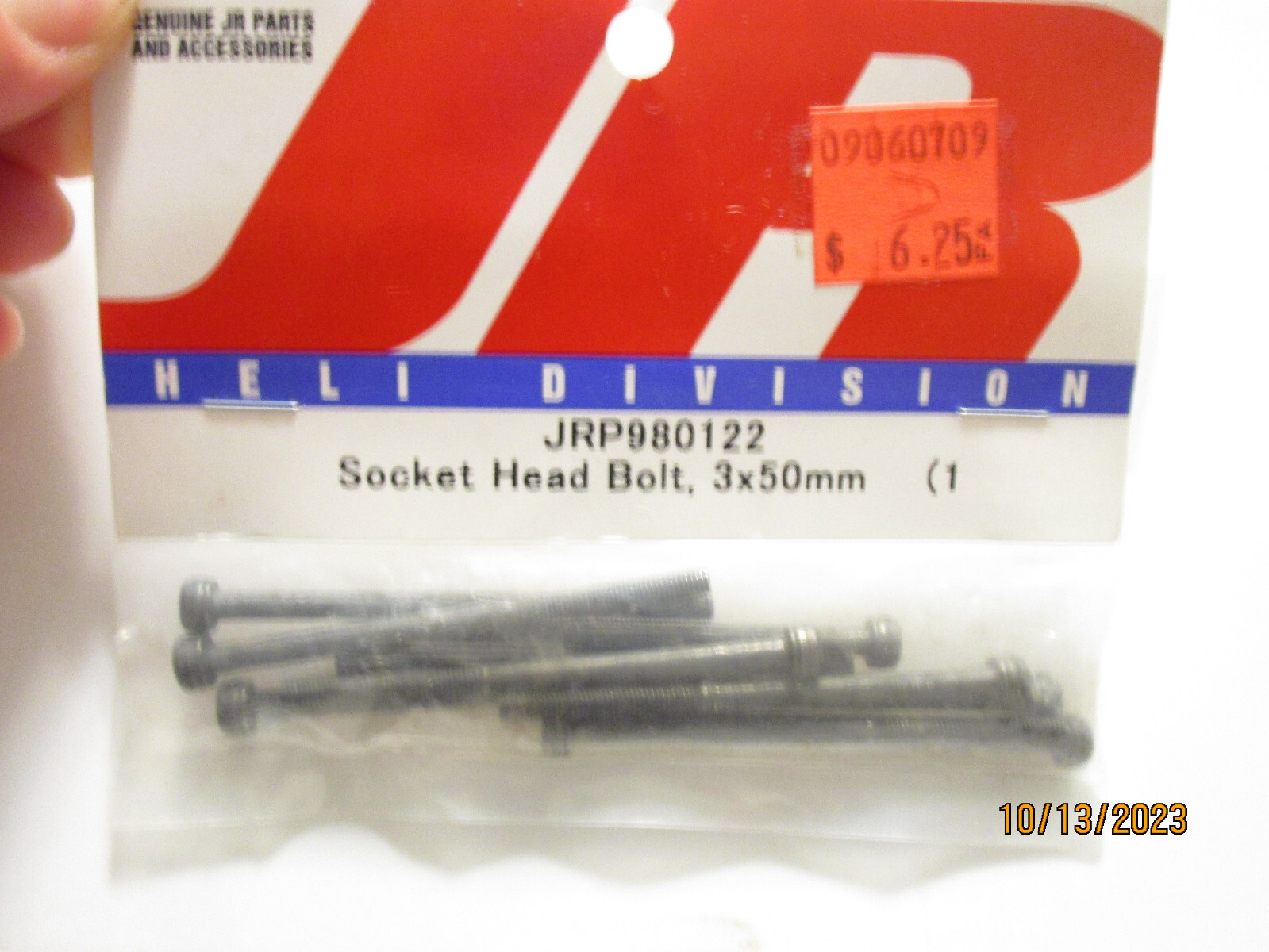 JRP980122 Metric Socket Head Bolts 3x50mm (10), by JR Helicopter