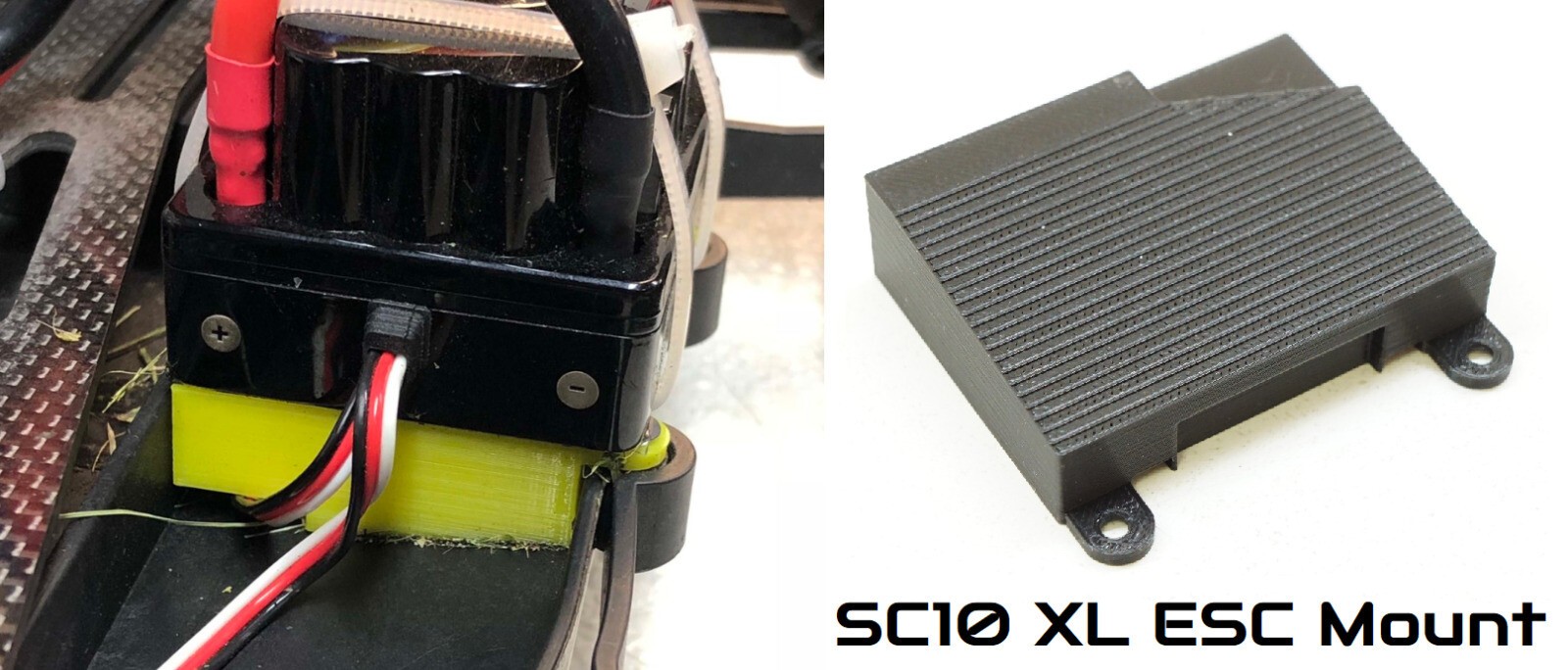 Larger ESC Mount for Team Associated SC10 SC10.2 110 Short Course T