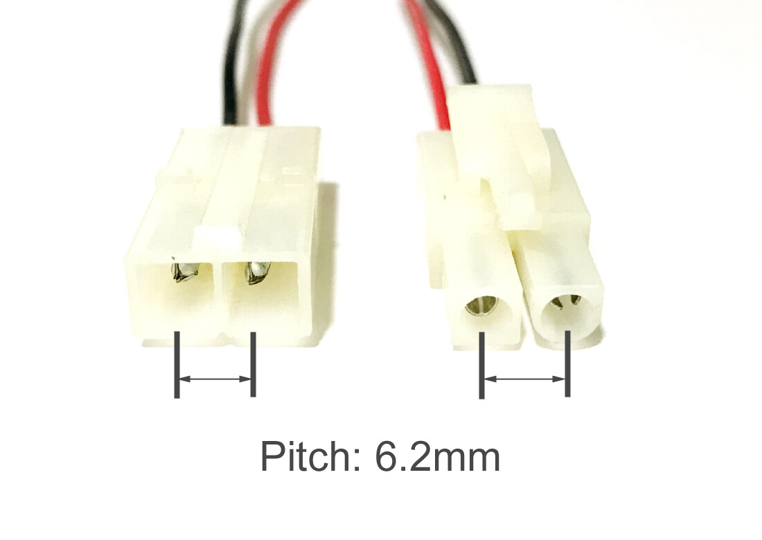2-Pin RC Battery Tamiya male female connector housing 16/18/22 AWG 15/30cm wire