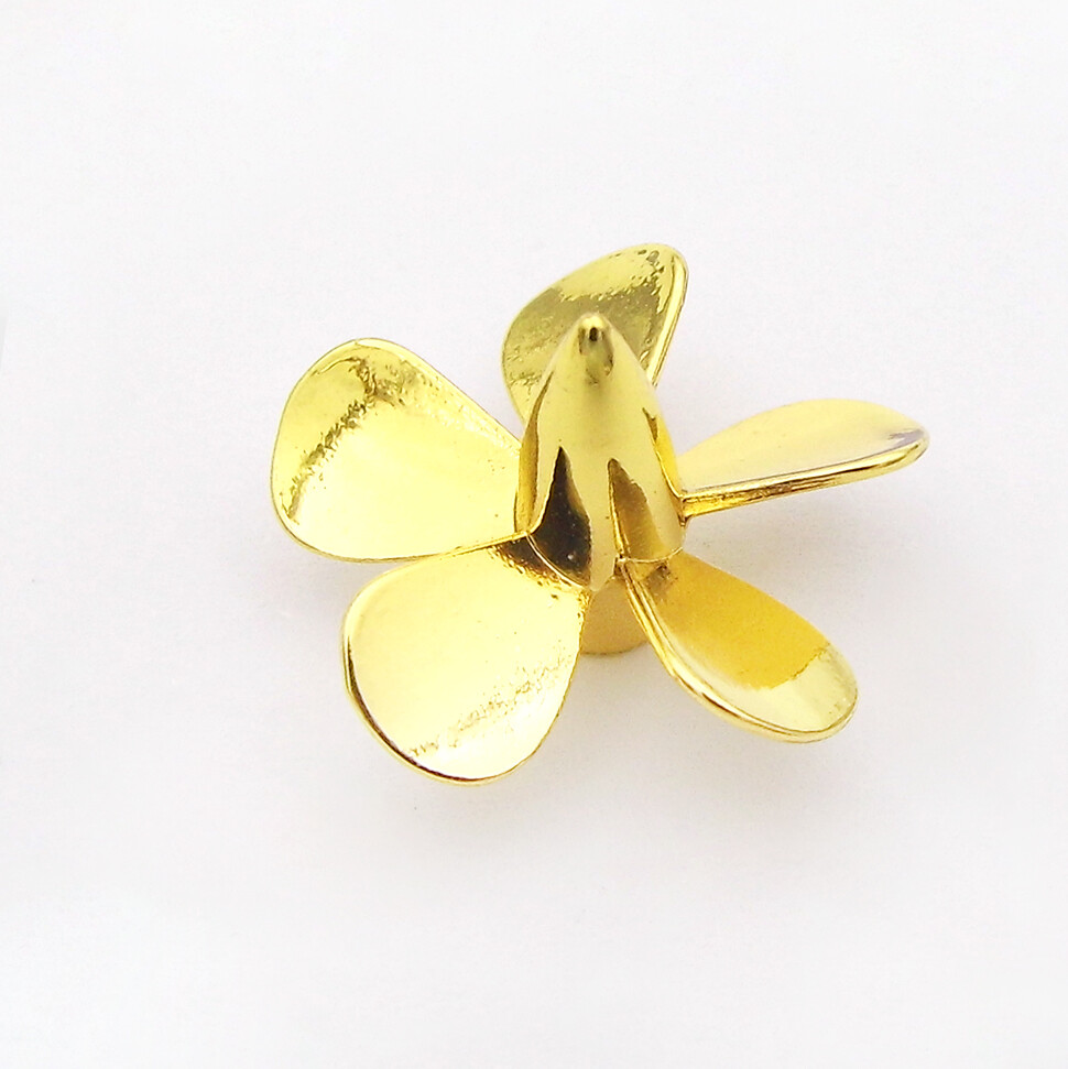 2x 5-Blades Metal Propeller 3mm M3 25mm Submerged Prop for RC Boat Scale Marine