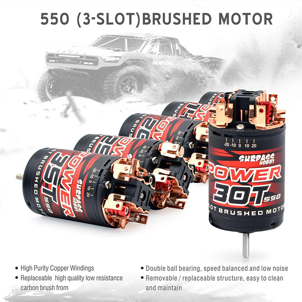 SURPASS HOBBY 80A ESC 550 Motor 12-35T BEC Power Combo For 1/10 Crawler Car
