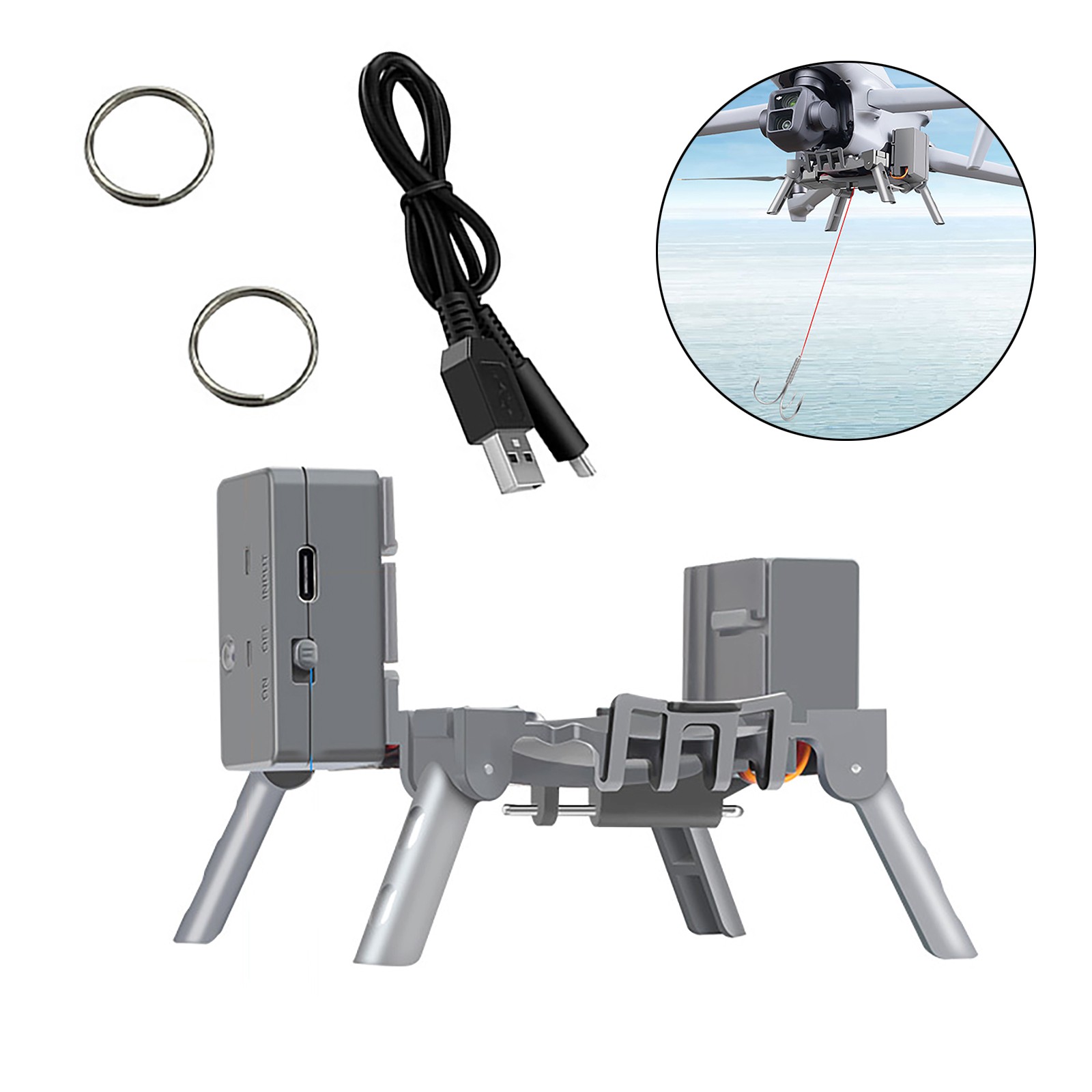 NEW Wedding Air-Dropping System Thrower & Landing Gear Extension For DJI Air 3