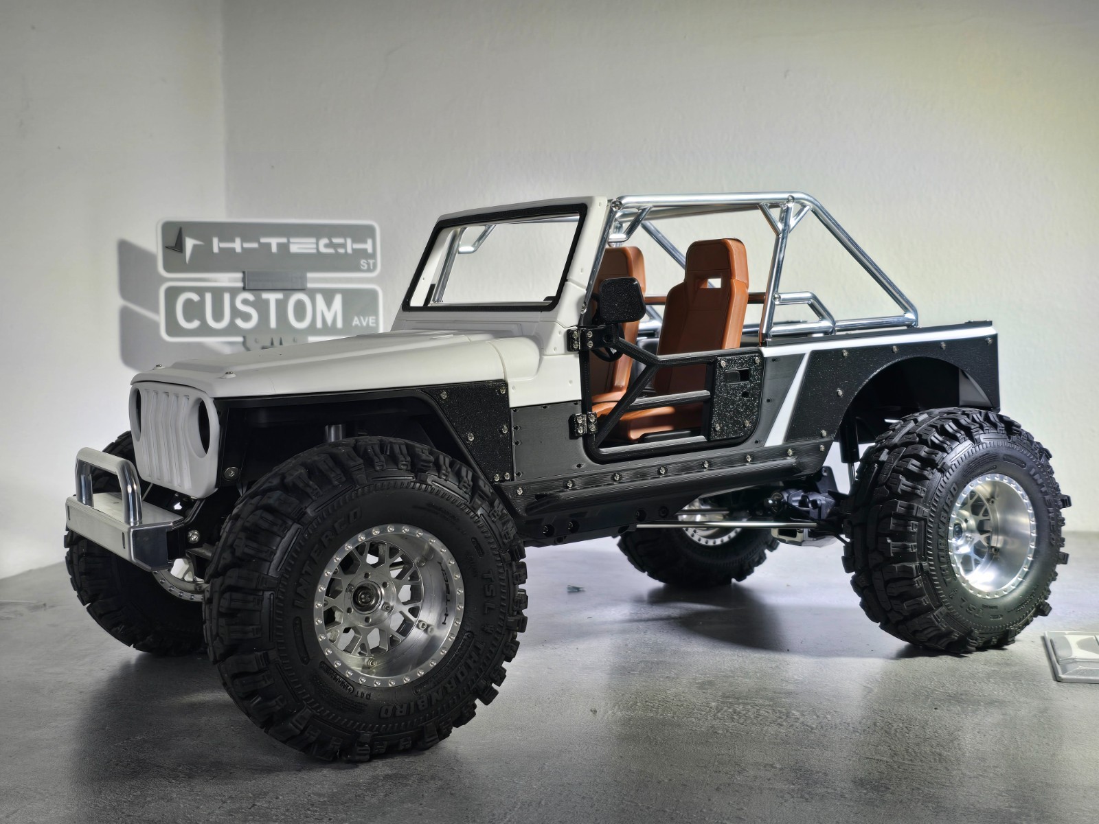 H-TECH RC CNC Aluminum Roll Cage for Project IJ (RCMustDIy)
