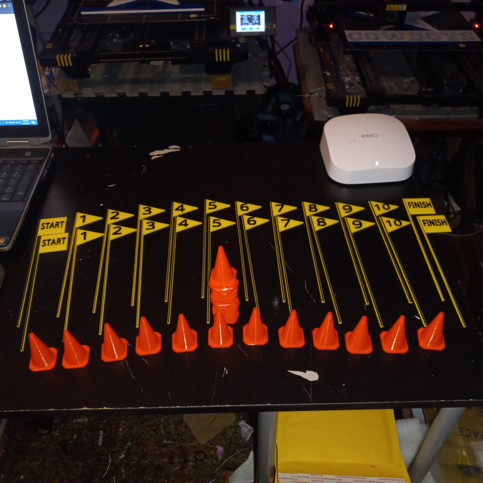RC Traffic Cones & Road Course Scale Course Gates set. 25 cones, 24 gates 49-pcs