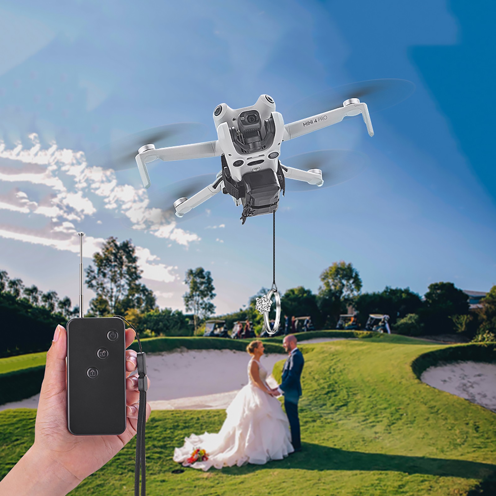 Dropping System Payload Delivery Thrower Air Dropper Device For DJI Mini 4 Pro