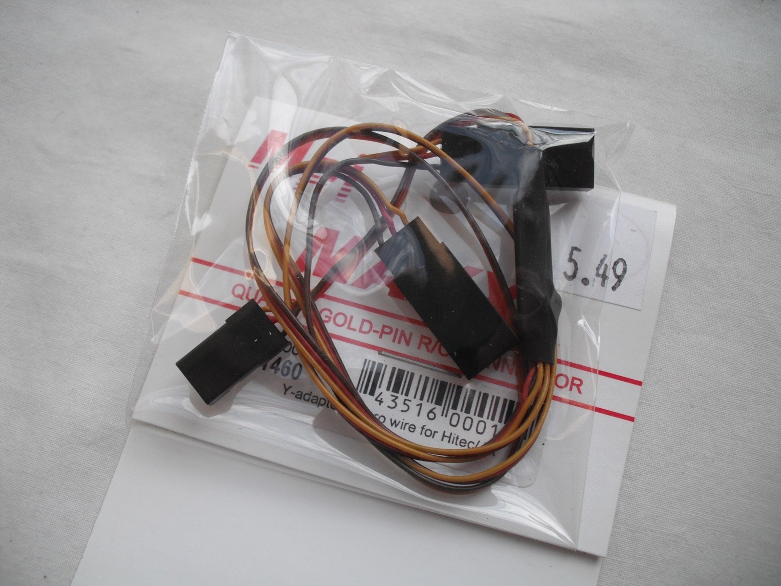 Lot of 3 Maxx Products Mpi 1440 1460 3485 Cable, Extension Y, Hitec JR,Wire
