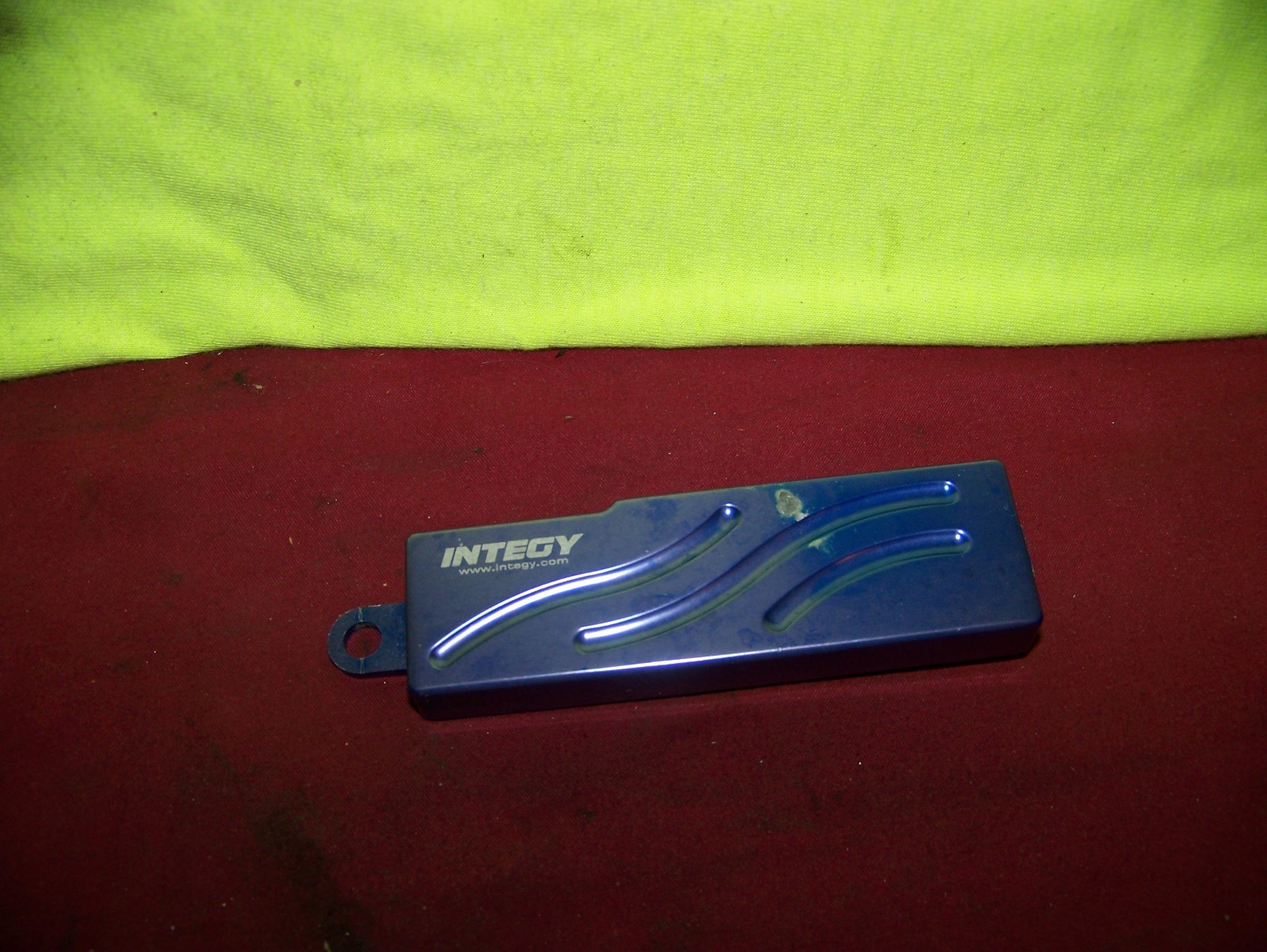traxxas supermaxx blue integy aluminum battery lid revo rc monster truck parts