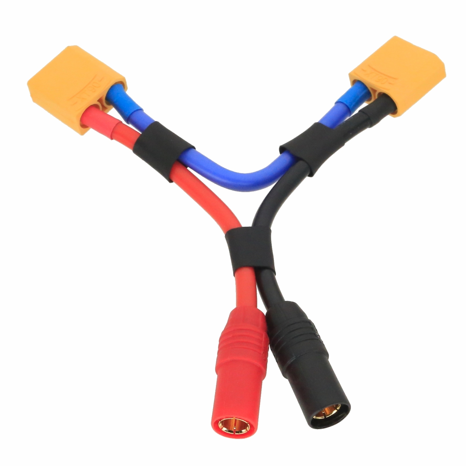 Series Wire Amass AS150 7MM 1 Female to 2 Male XT90 10AWG 10CM Doubles Voltage