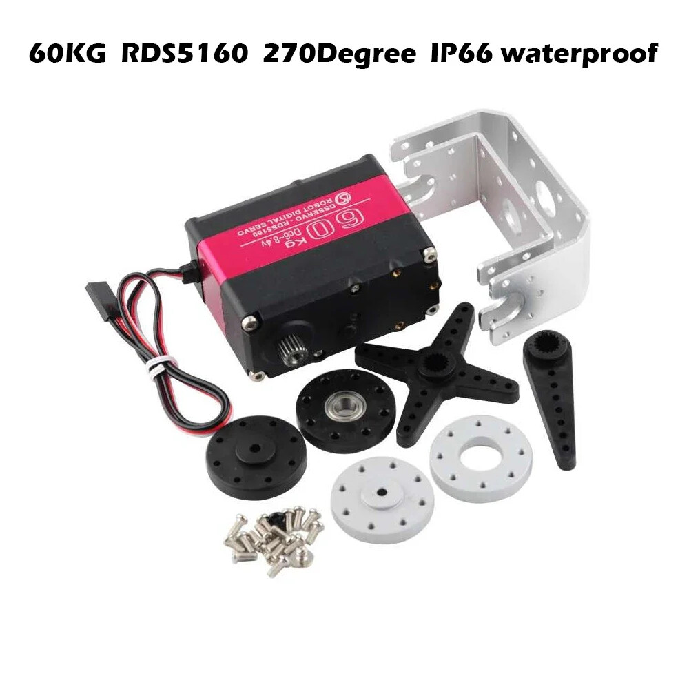 7-150KG Digital Robot Servo Metal Gear Motor Double-Shaft 180/270 Degree For Rc
