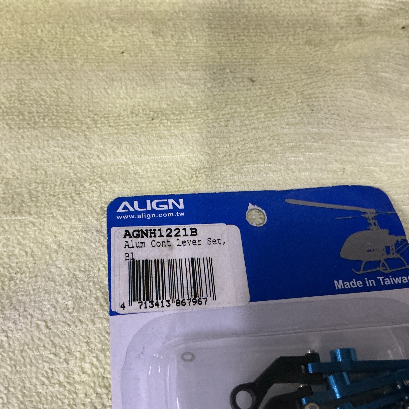 ALIGN AGNH1221B ALUMINUM CONTORL LEVER SET BLACK – 1221B ~ AGHN1221B ~ NOS