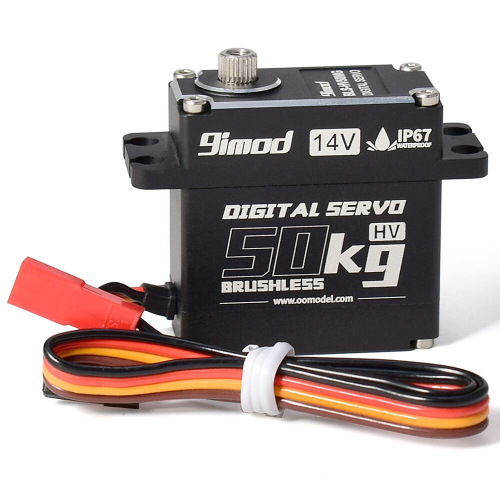 9imod 50KG BLS-HV50MG 14V HV Brushless Digital Servo for 1/5 RC Car Boat Robot