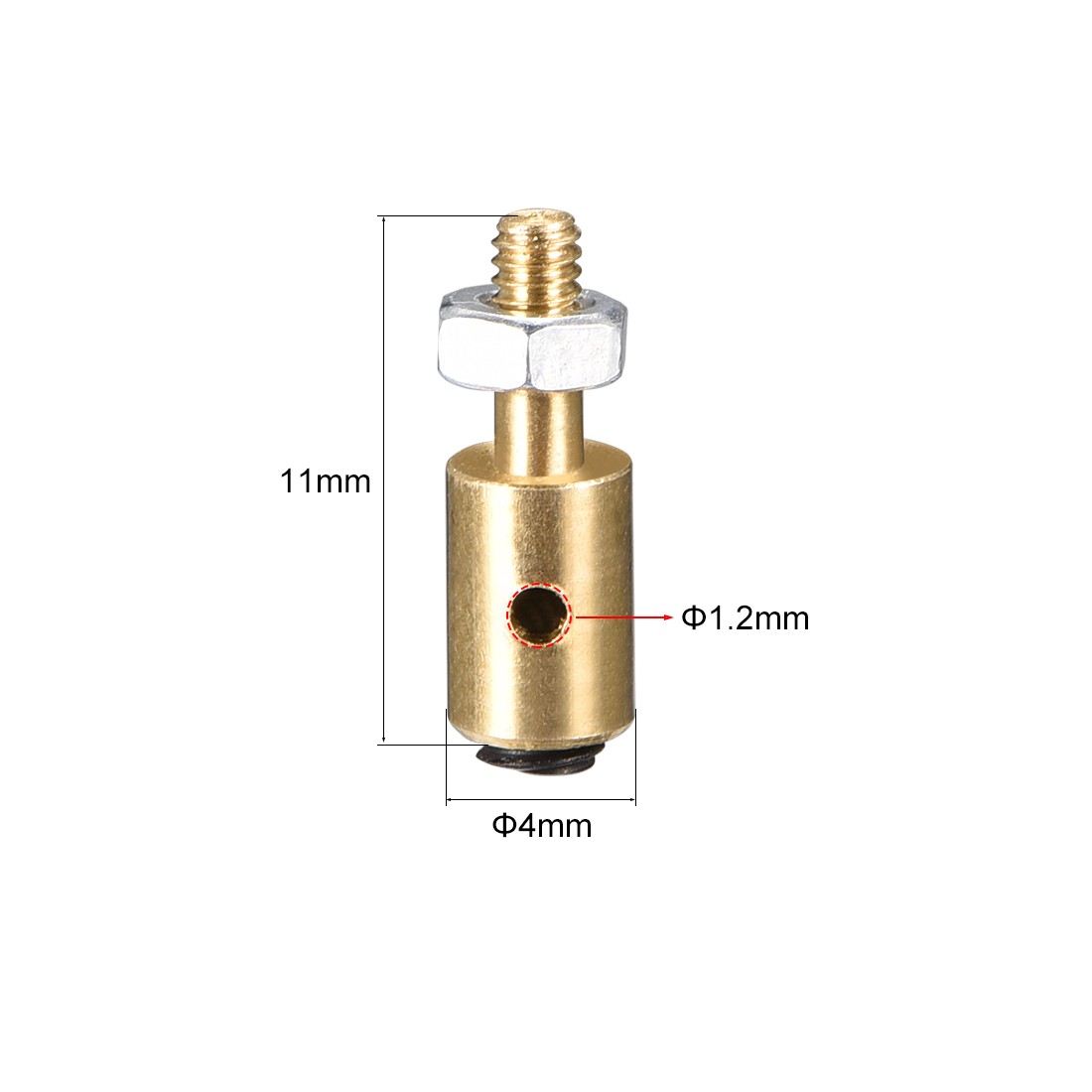 5PCS D4x1.2mm Linkage Stoppers Connecting Servo Arm Push Rod for Airplane