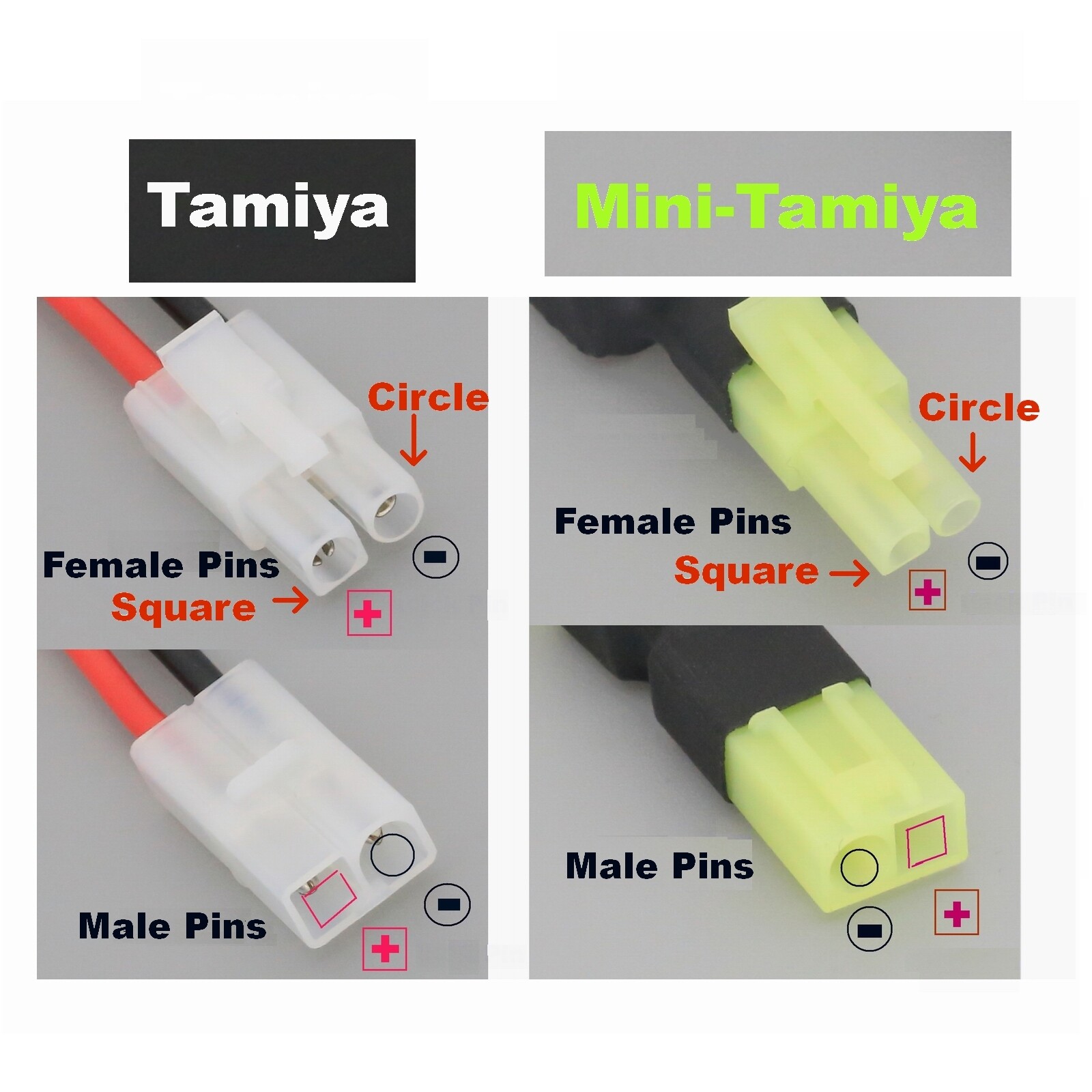 XT60 1 Female to 2 Female Tamiya Series Parallel Harness Wire RC Battery Adapter