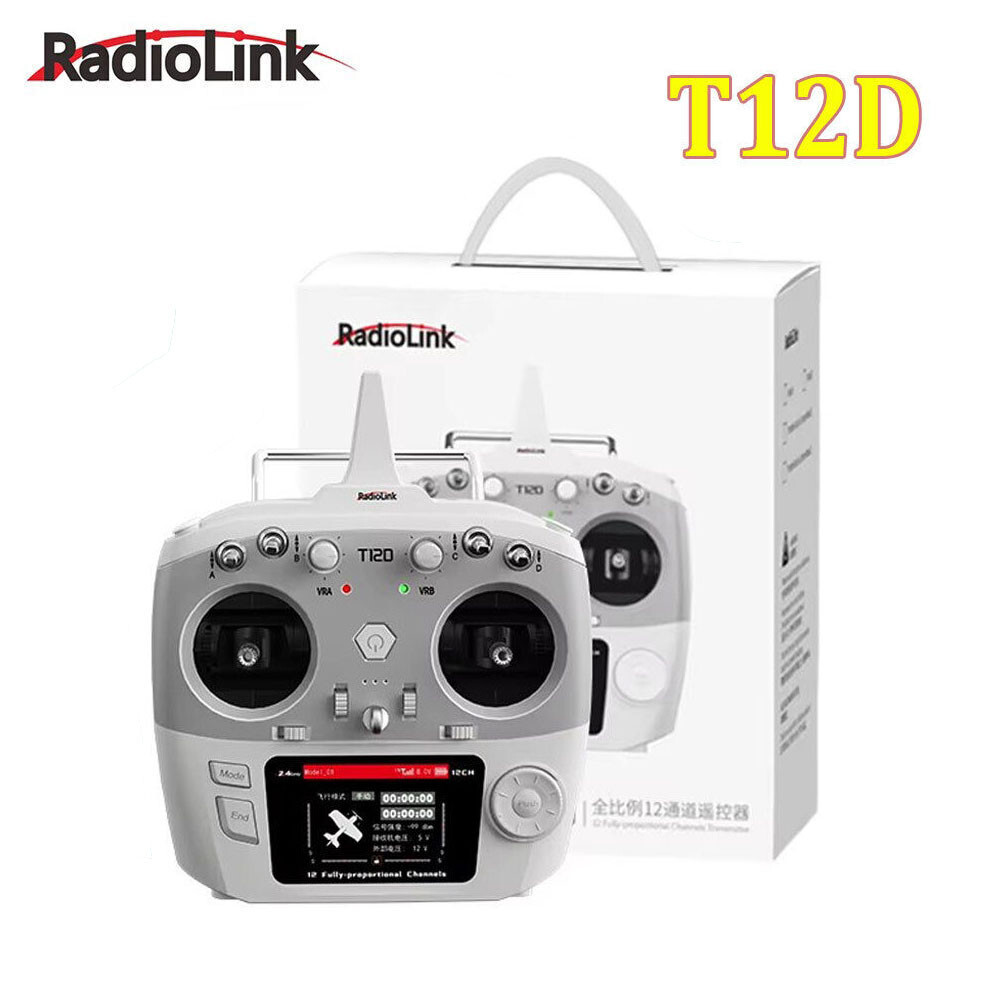 RadioLink T12D 12 Channels RC Transmitter 2.4GHz Remote Control for Drone RC Car