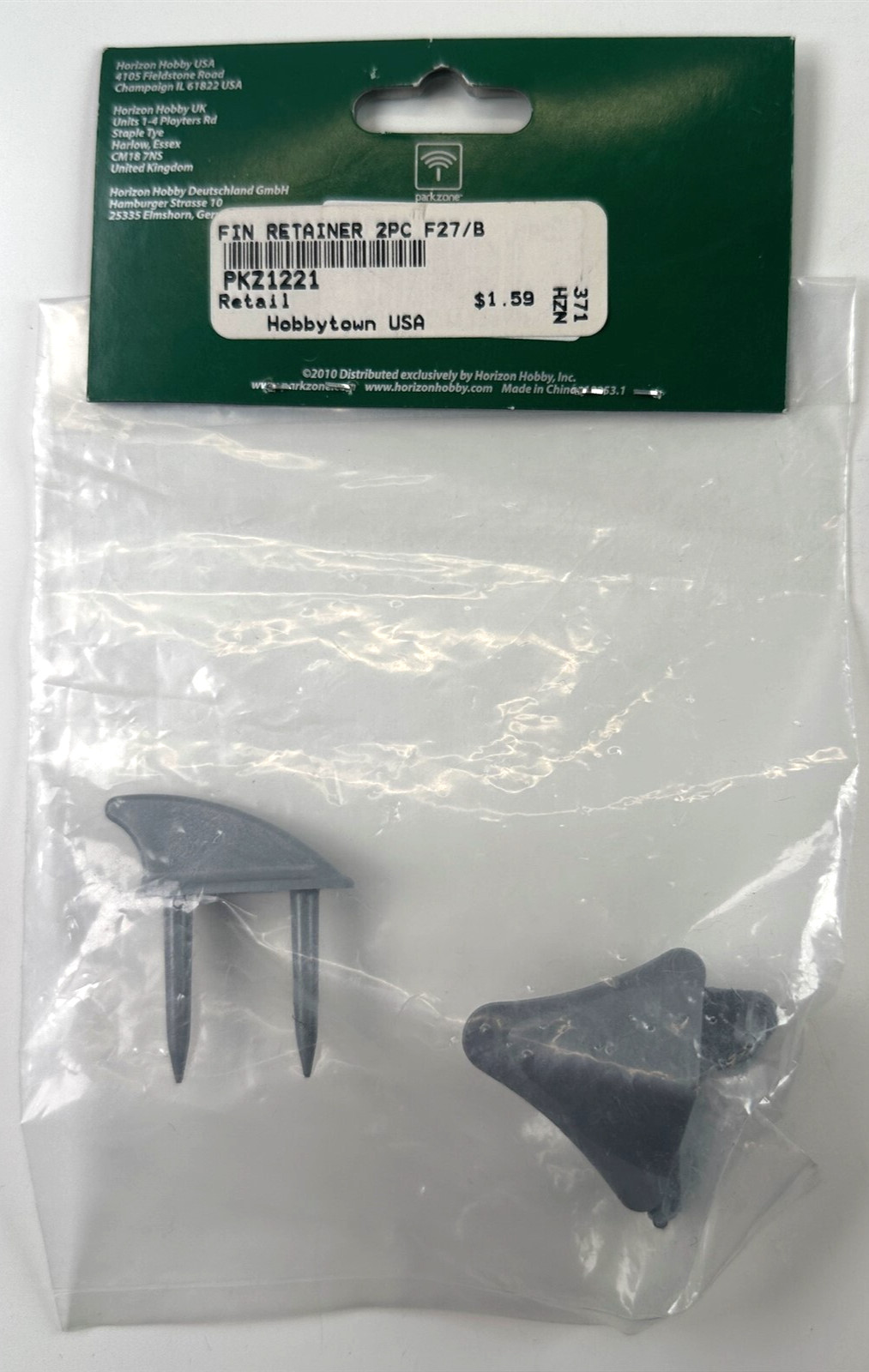 Parkzone PKZ1221 F27/B Fin Retainer (2) New