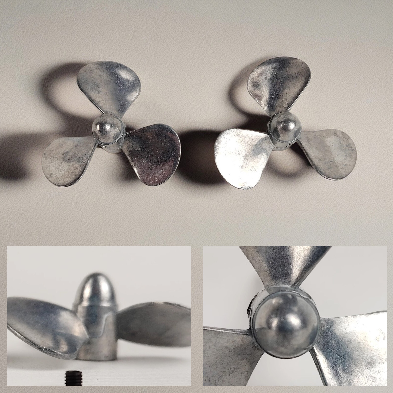 3 Blades RC Boat Metal Propeller D30/34/38/42/46mm Brass Props M4 mm Shaft