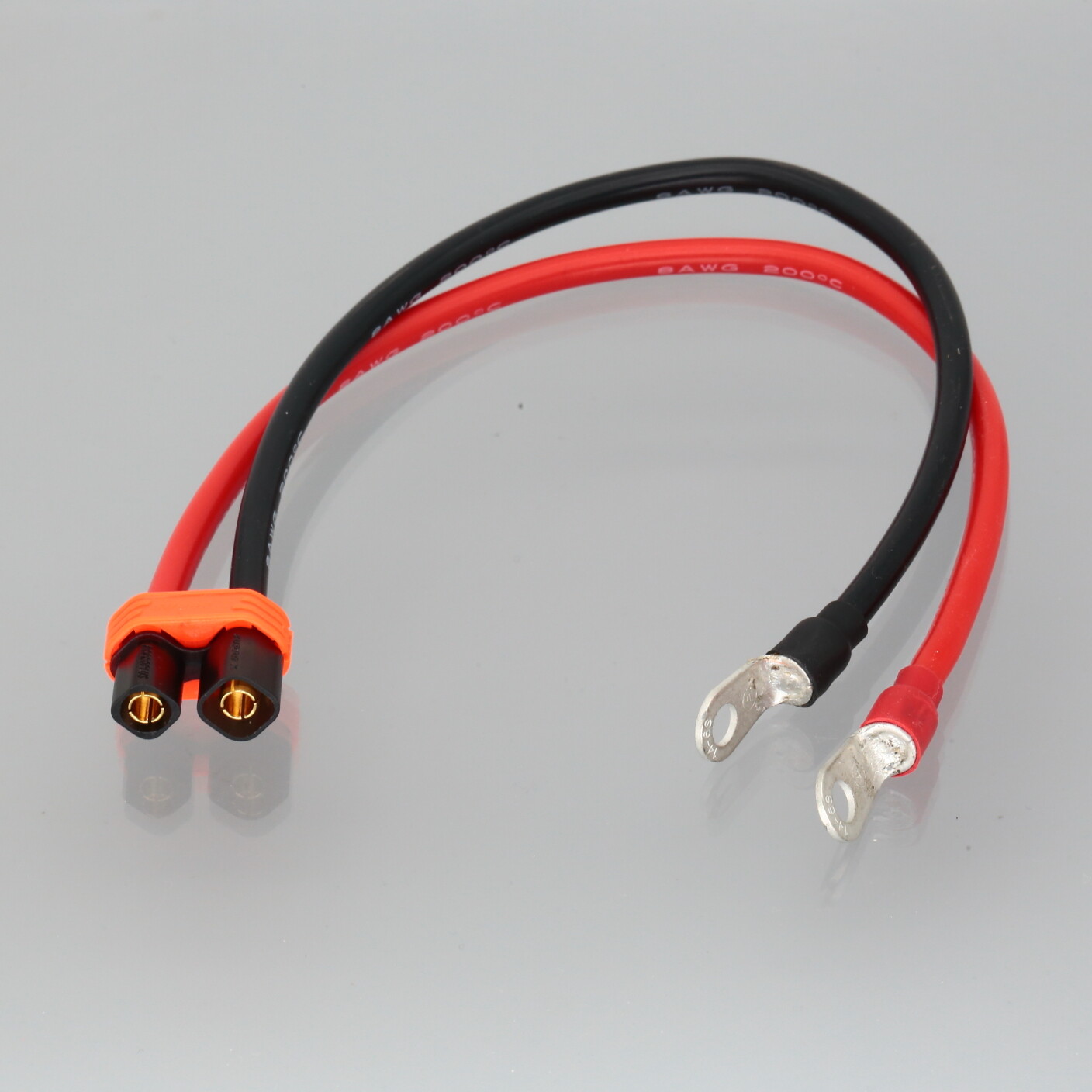 8AWG Leads M6 Ring Lug Terminal to 6mm Male Connector For Sur Ron Surron Battery