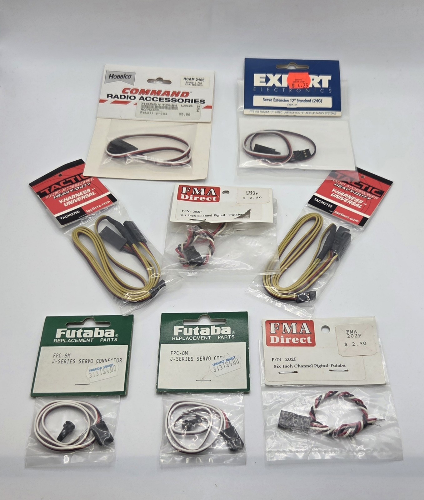 RC Plane Car Servos New Lot Wire Extensions, Y Connectors, Pigtails