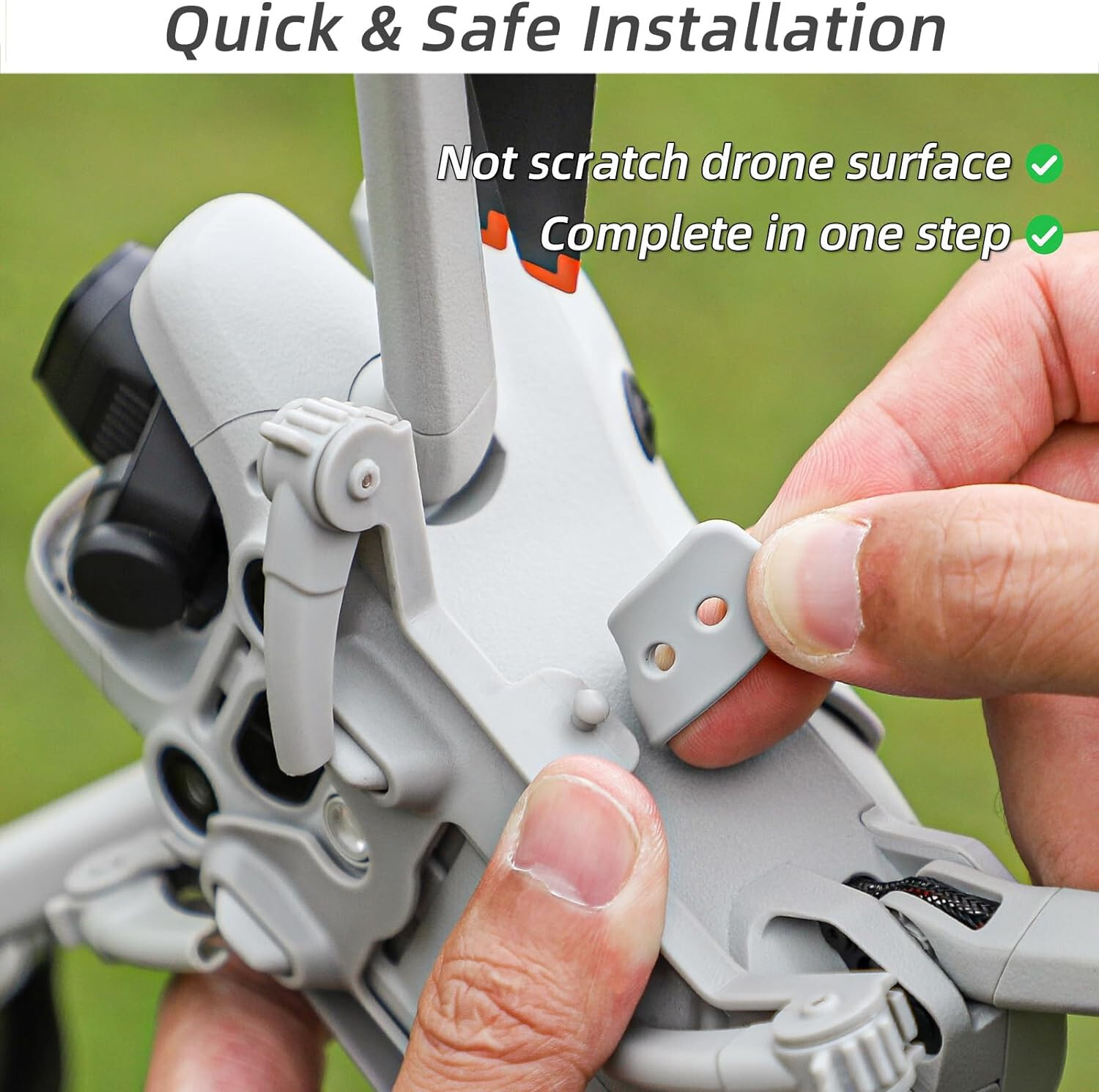 DJI Mini 4 Pro Drone Landing Gear – Folding Spider Legs – Easy Install
