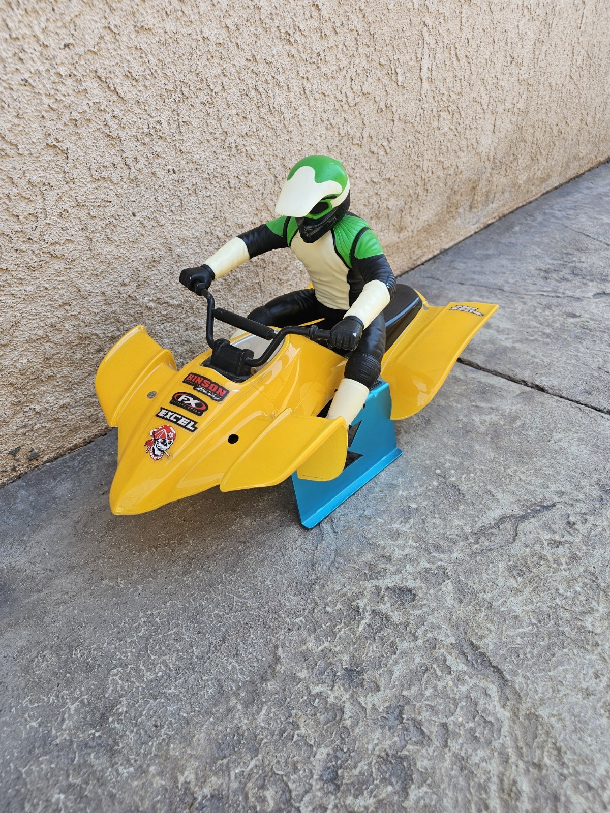 traxxas tmaxx proline razor body w figure green hpi nitro rc truck, losi ofna