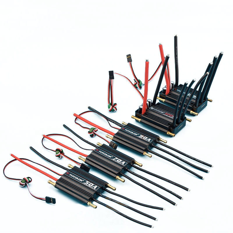 FLYCOLOR Brushless Motor ESC 50A-150A Motor Controller for RC Racing Boat Yacht