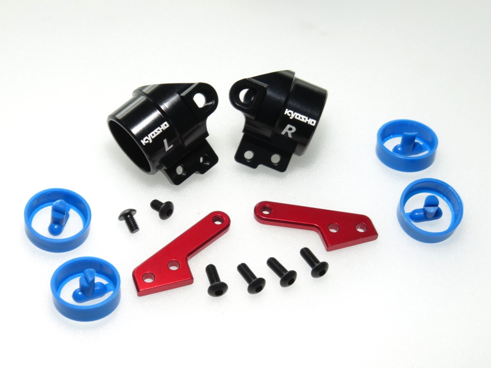 KYO33028 KYOSHO INFERNO MP11 BUGGY FRONT STEERING BLOCK KNUCKLE SET