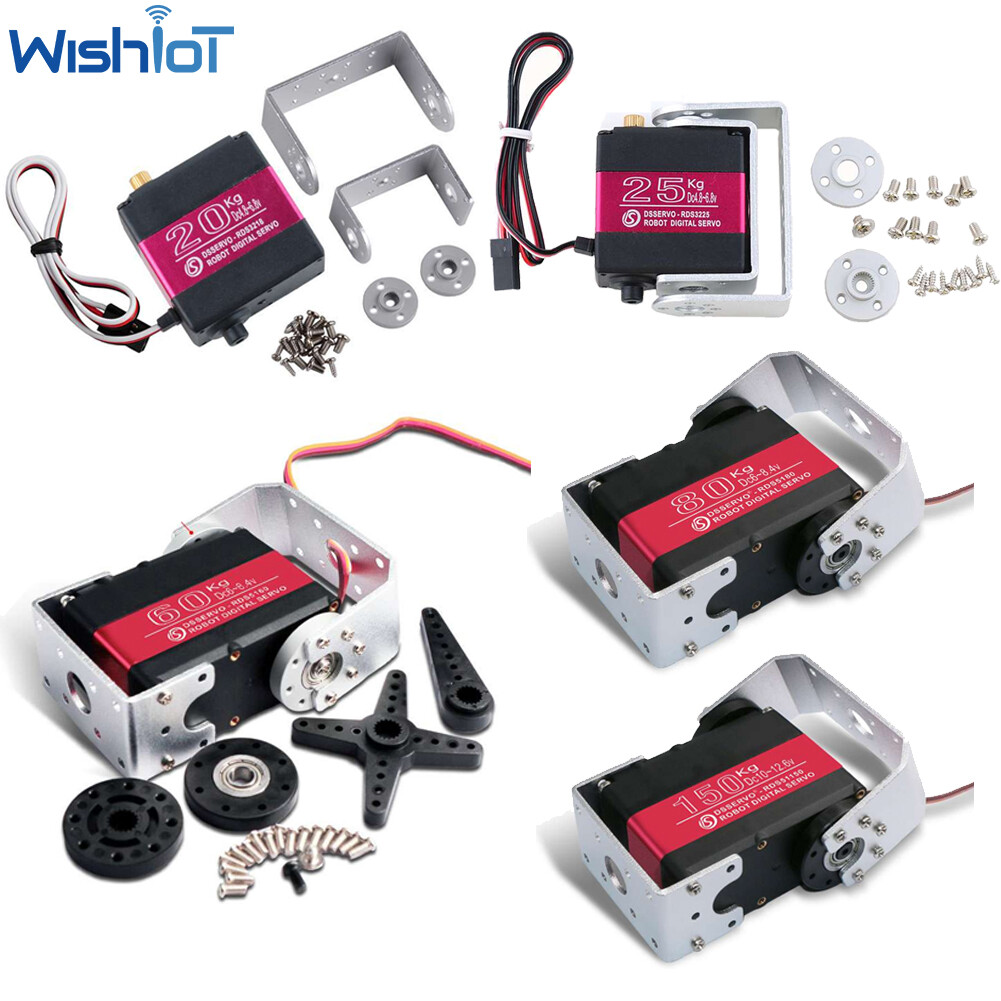 20KG 25KG 60KG 80KG 150KG High Torque SSG Robot Digital Servo Motor 1:10 1:5
