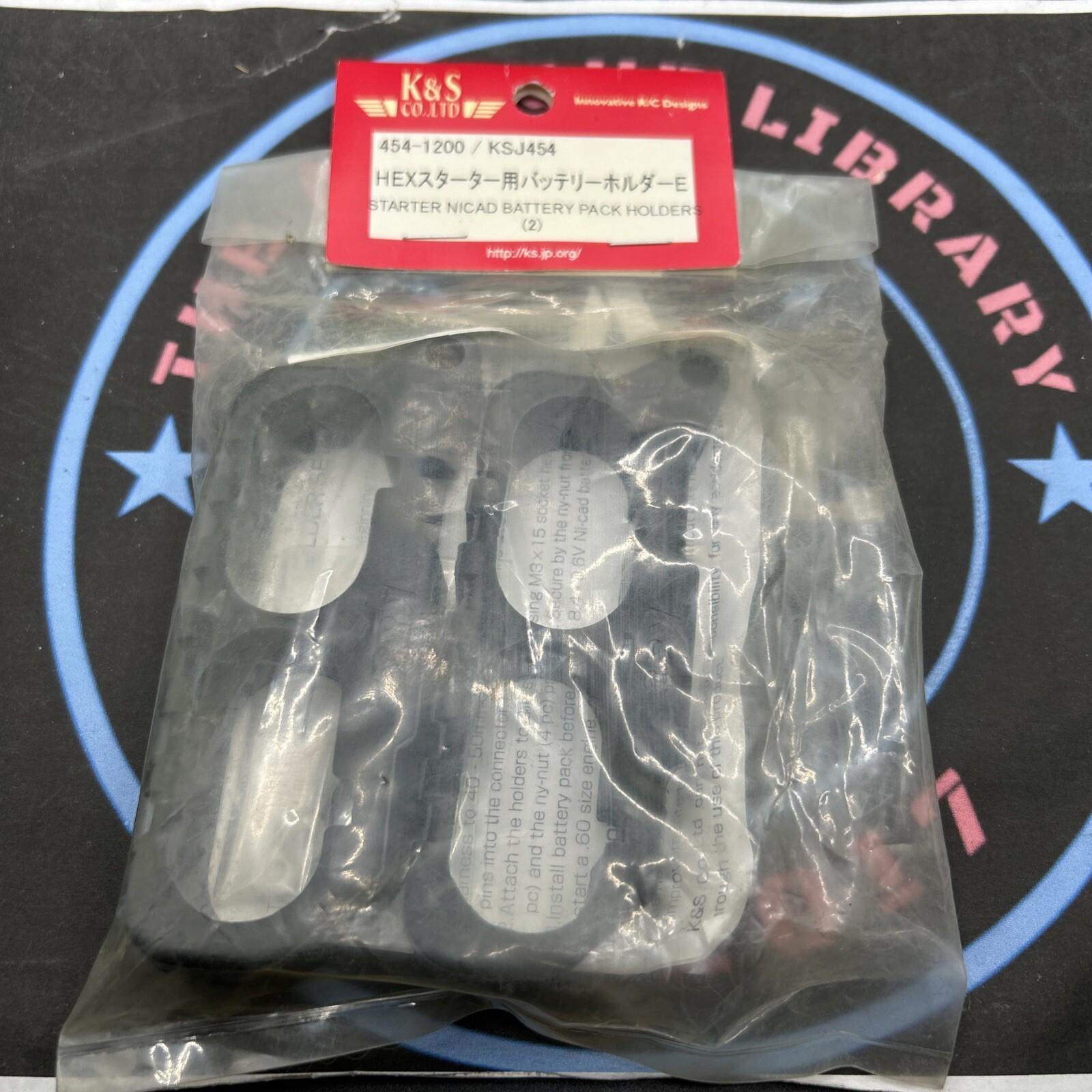 K&S. 454-1200. KSJ454. Starter Nicad Battery Holders (2)