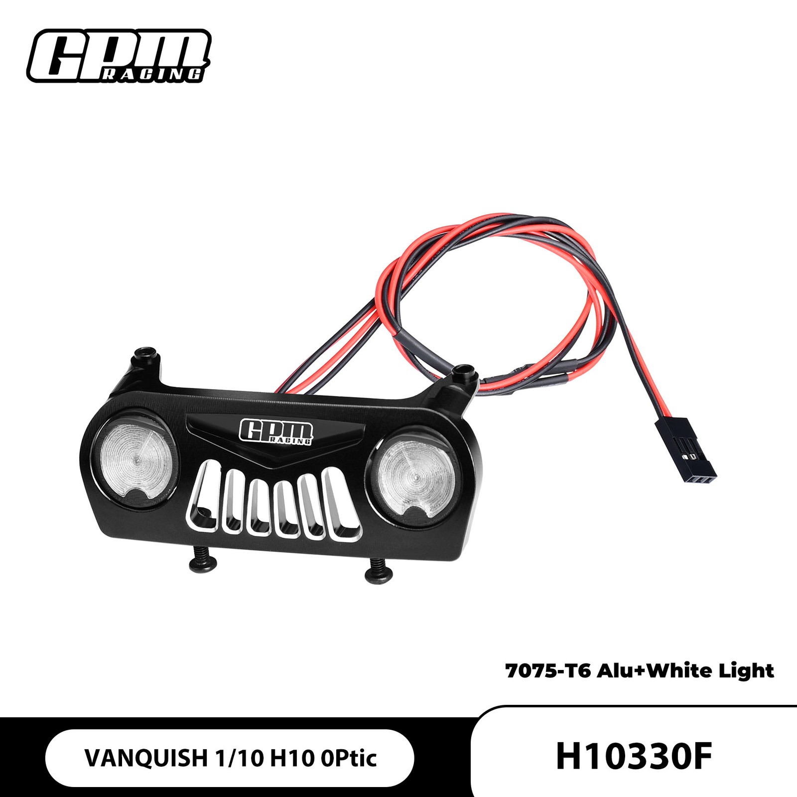 Front Bumper Lights Lamp For Vanquish 1/10 H10 Optic RC Upgraded Parts Accessory