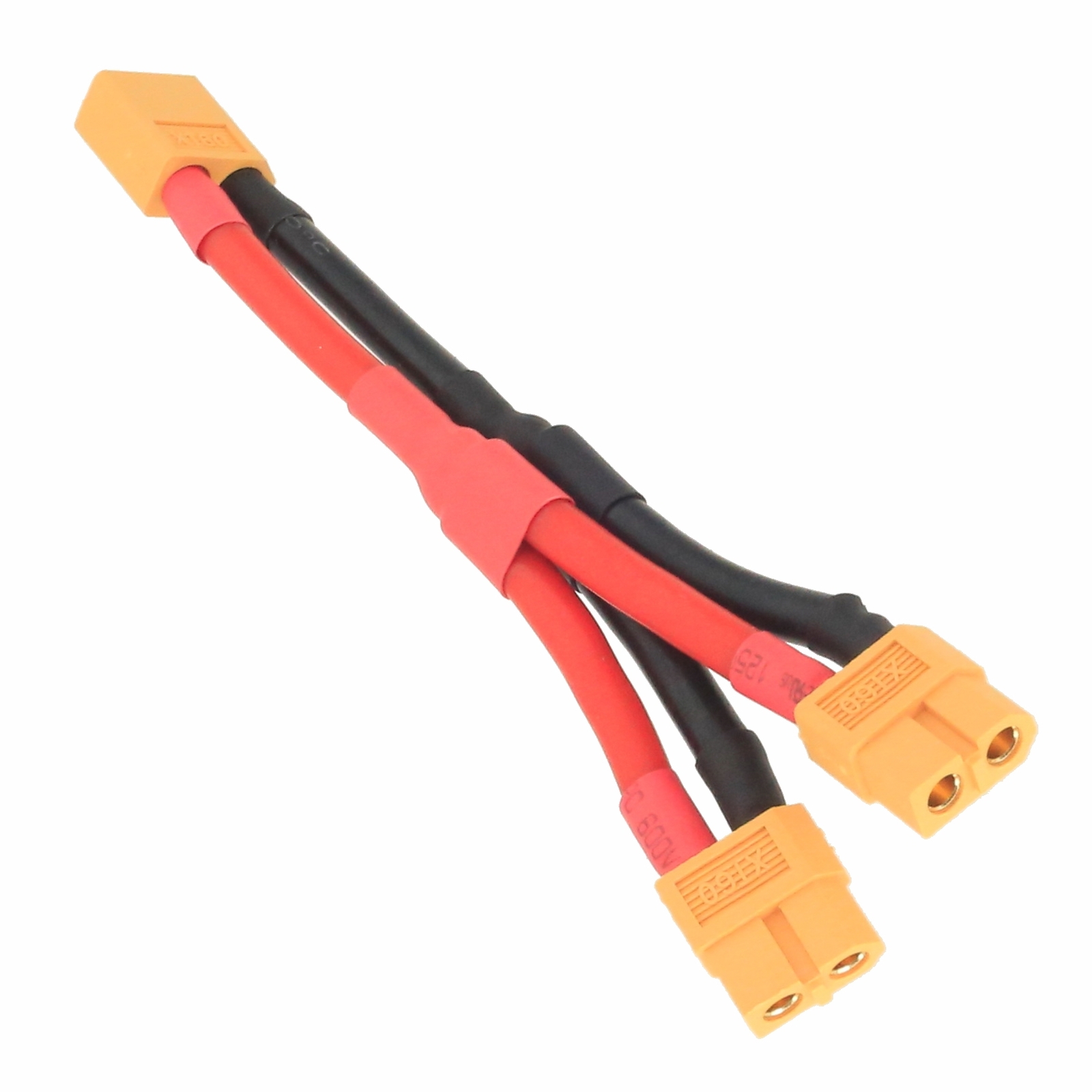 Parallel Wire XT60 1 Male to 2 Female Y cable 10AWG 5+5CM Adapter Hobbies Toy RC