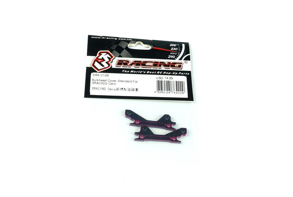 3RACING SAK-C128 Alu Bulkhead Cover Standard 1/10 Cero Ultra FWD Sport CAR