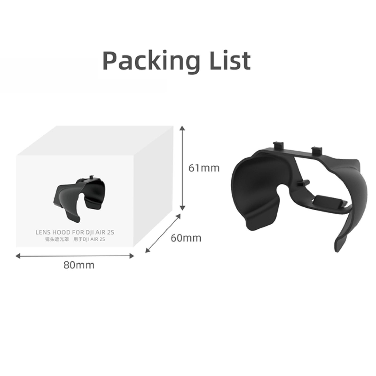 Plastic Lens Hood Cover Shell For DJI Mavic Air 2S/Air 2 Drone Accessories A