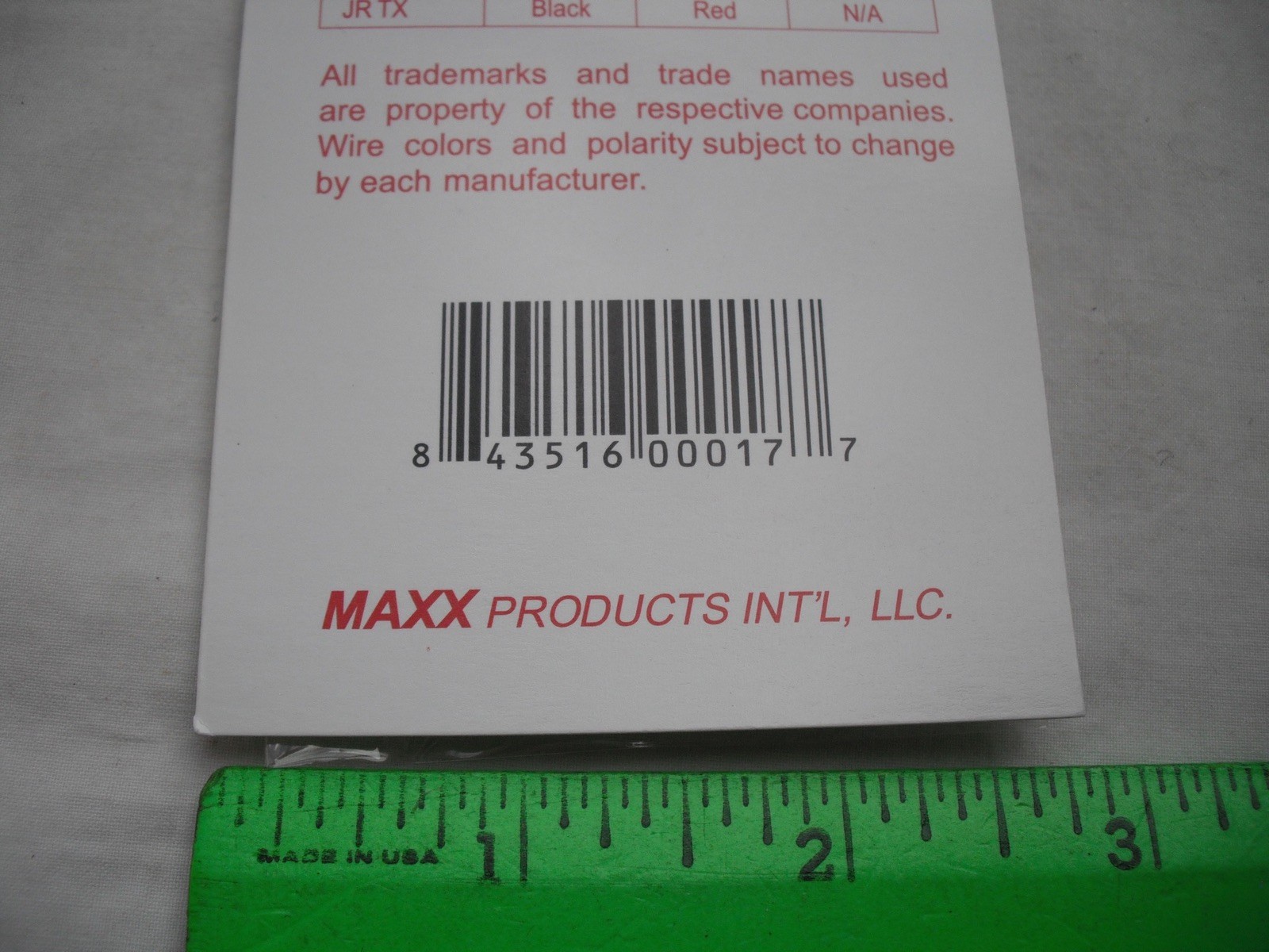 Maxx Products Mpi 1440, 12″ Extension, Hitec JR,Cable Wire,RC R/C Plane Airplane