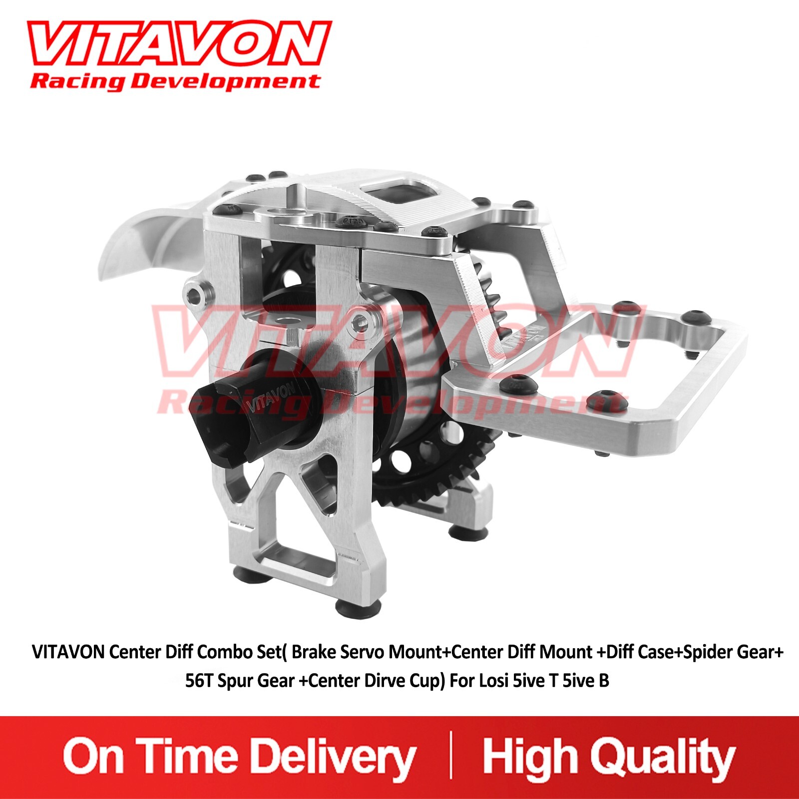 VITAVON Center Diff Combo Set with Internals For Losi 5ive T 5ive B