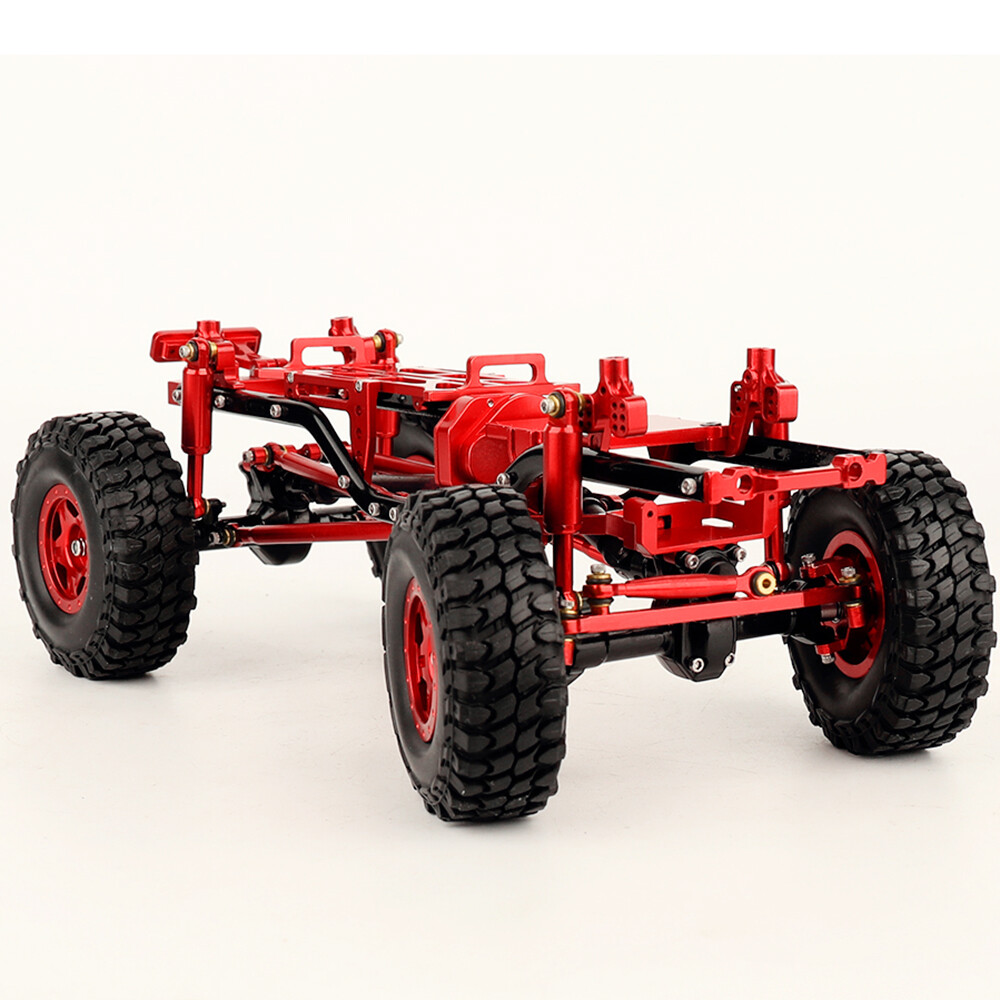 Metal Chassis Assembly Empty Frame RC Car Kit for Axial 1/24 SCX24 90081 Upgrade