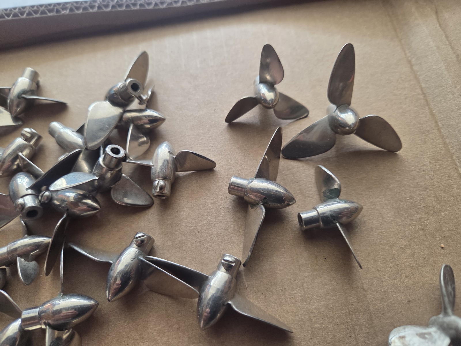 LOT OF 50+ RC BOAT/MODEL PROPELLERS & MORE PLASTIC/METAL