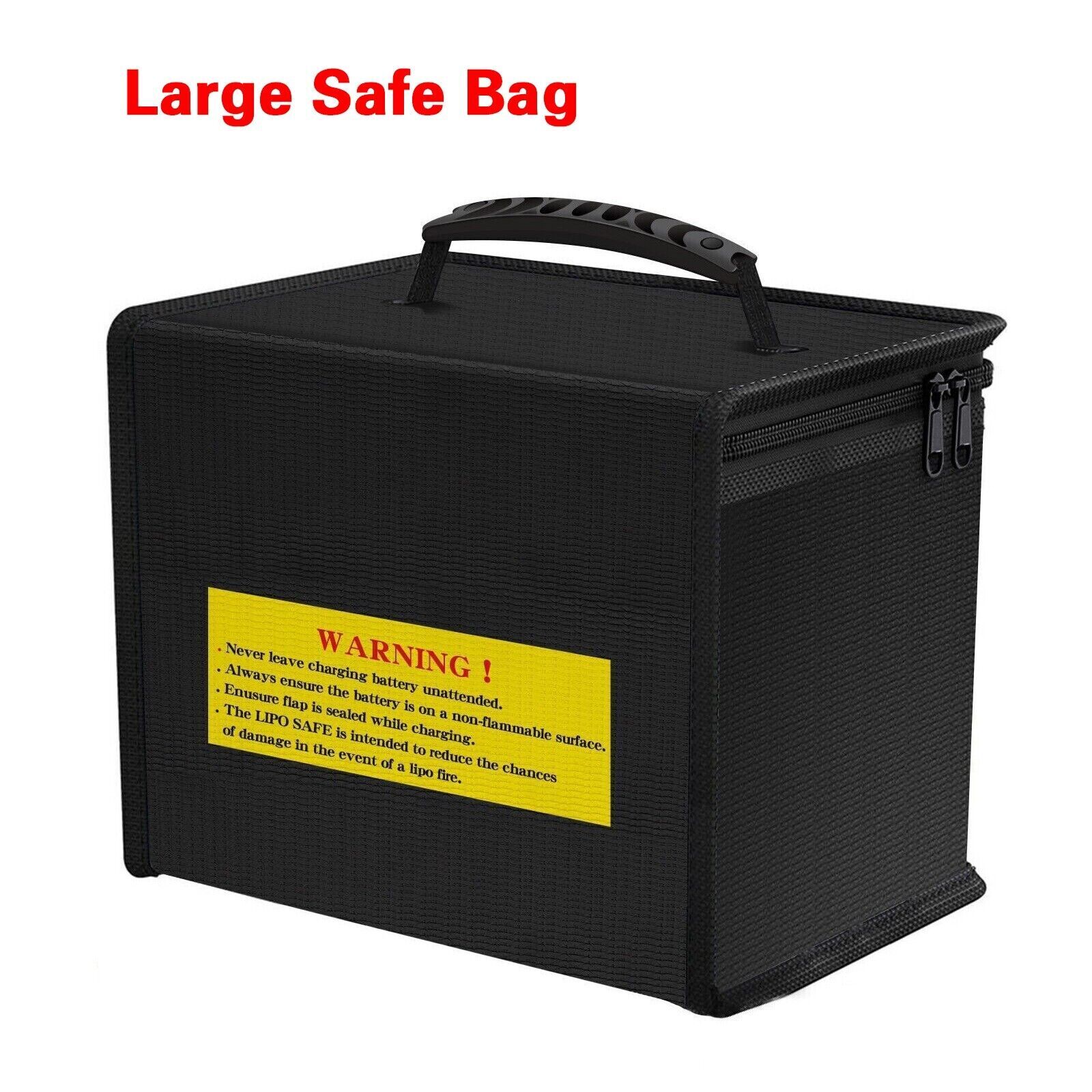 2PC Lipo Battery Safe Bag Guard Fireproof Explosionproof Sack For Charge Storage