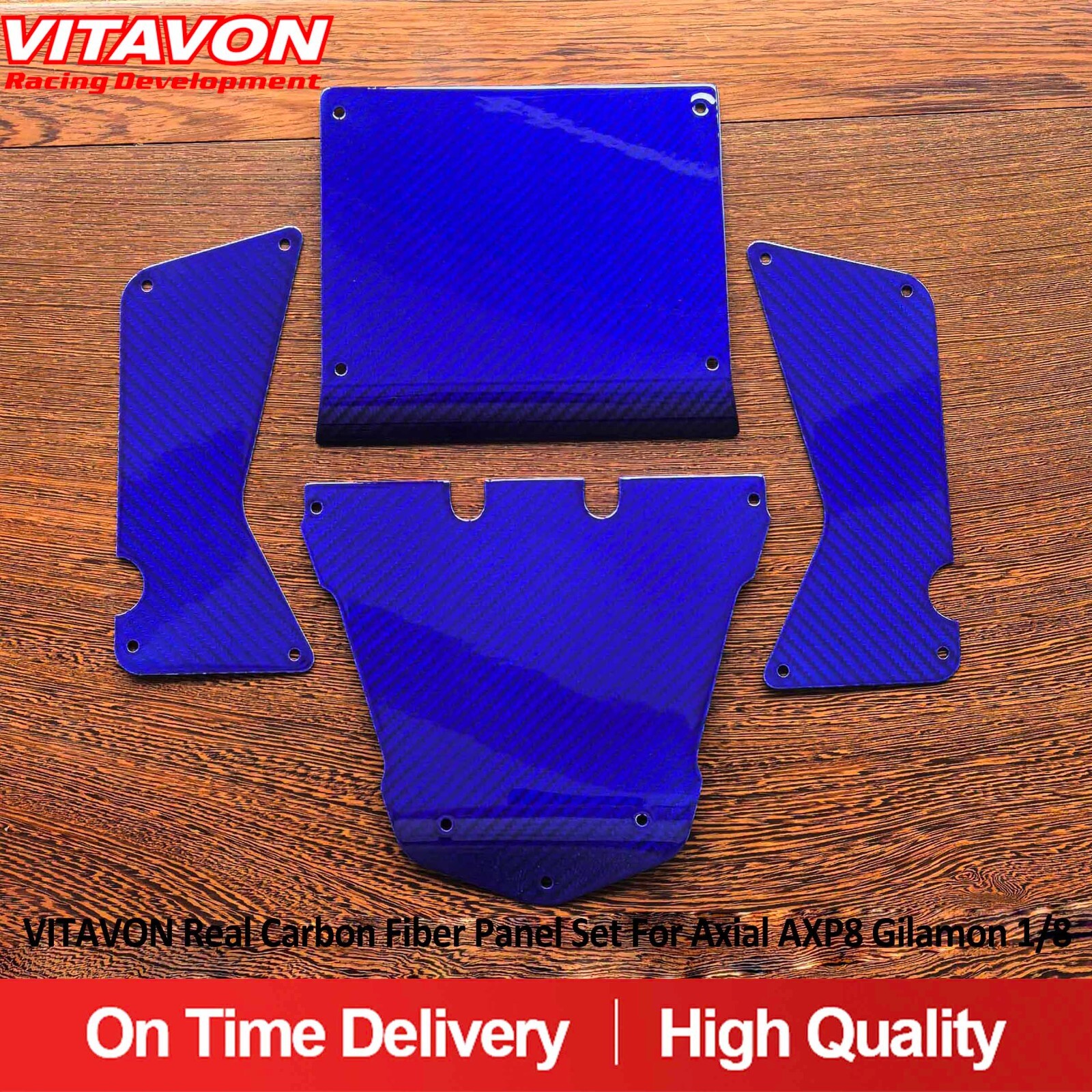 VITAVON Real carbon Fiber Panel Set Body For Axial AXP8 Gilamon 1/8