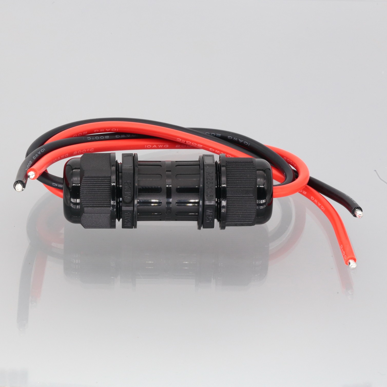 DIY EC5 Male to Female M25 Threaded IP68 Waterproof Connector 10awg 1+1FT Wire