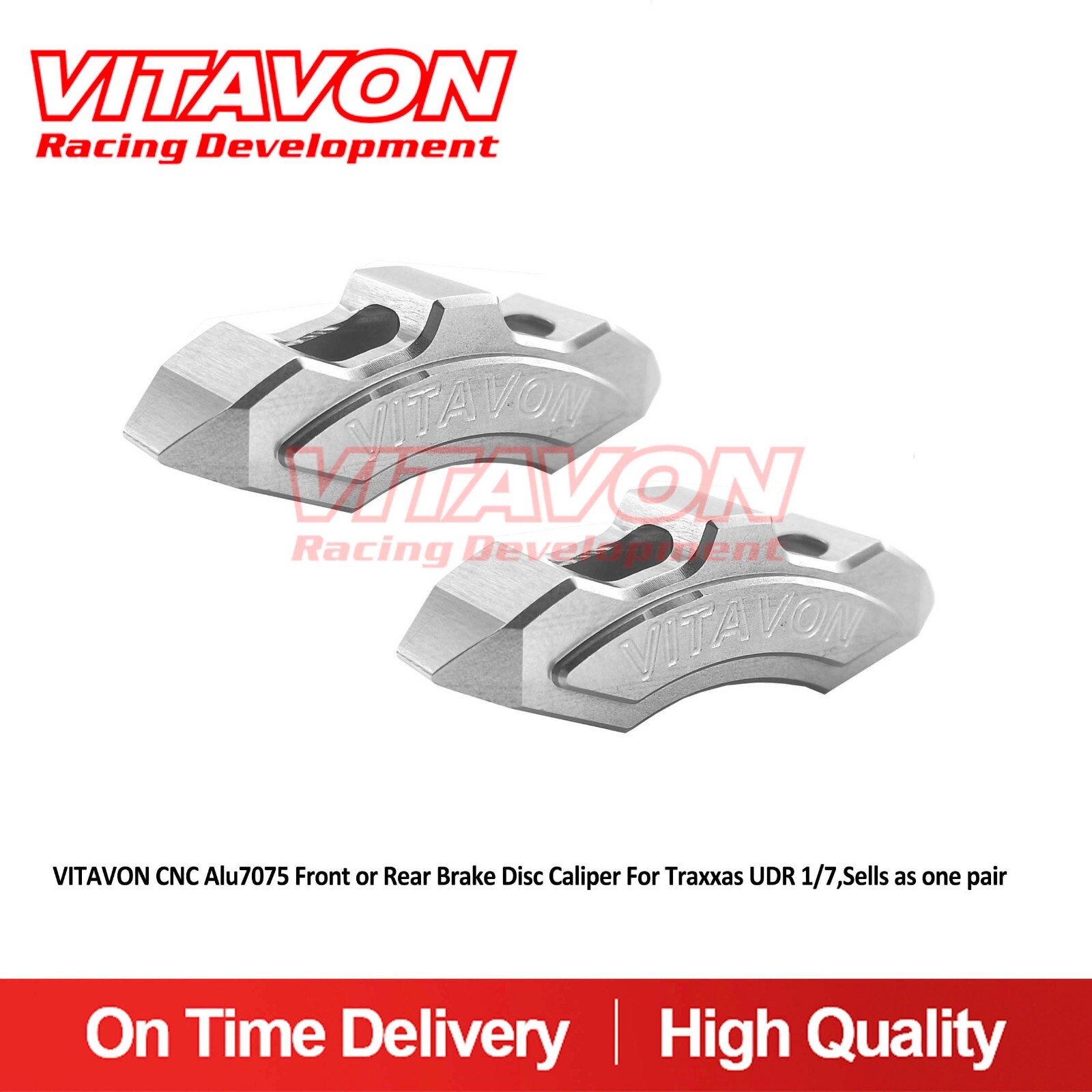 Vitavon CNC Alu7075 Front or Rear Brake Caliper For Traxxas UDR 1/7,Sells a pair